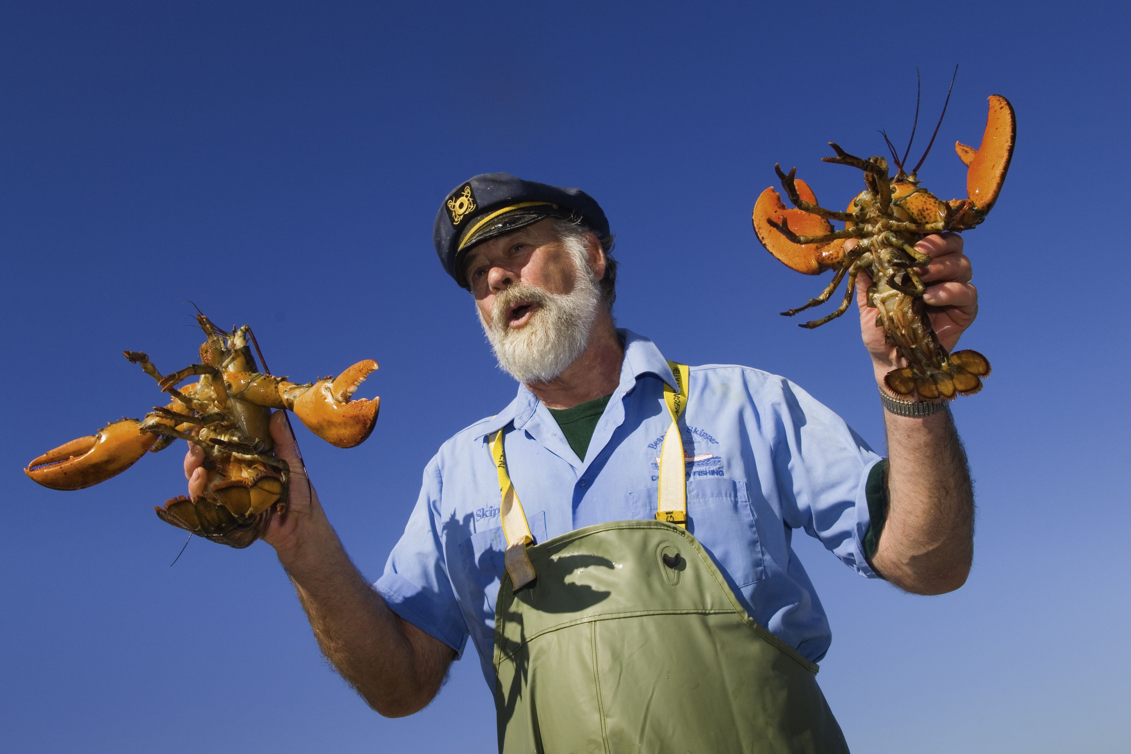 Lobster fisherman Norm Peters, Ãââ,¬â»¢The Bearded SkipperÃââ,¬Å« of Rustico, Prince Edward Island, Canada.