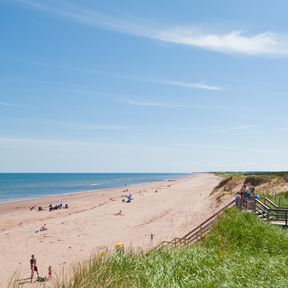 Der weite Blick Ã¼ber den Shaws-Beach Strand