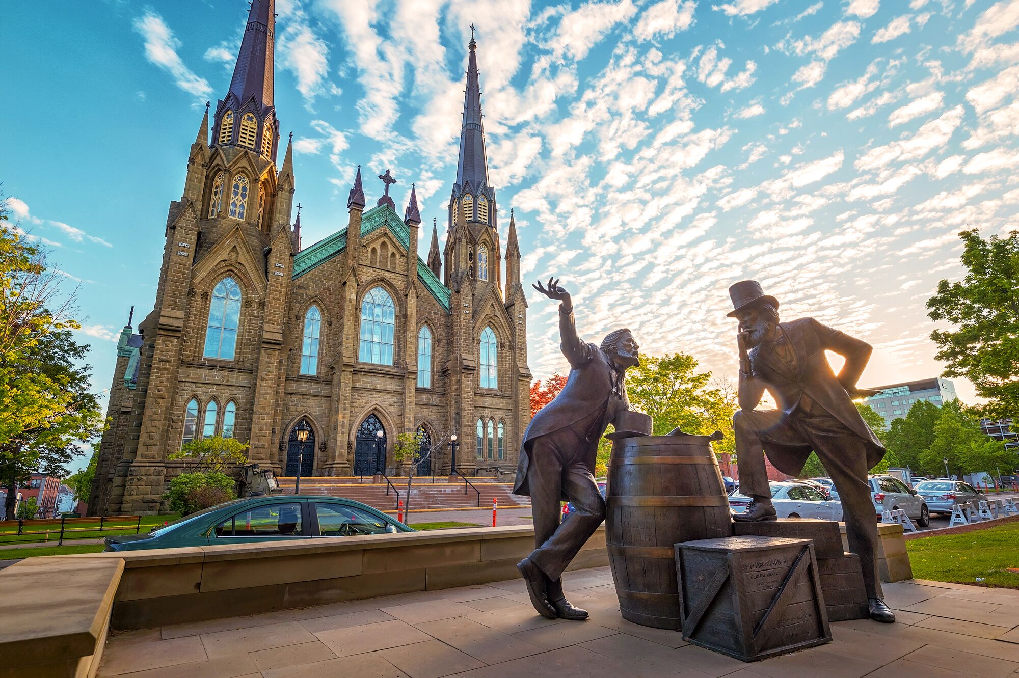 Die bekannte St. Dunstan's Basilica in Charlottetown, der Hauptstadt von Prince Edward Island