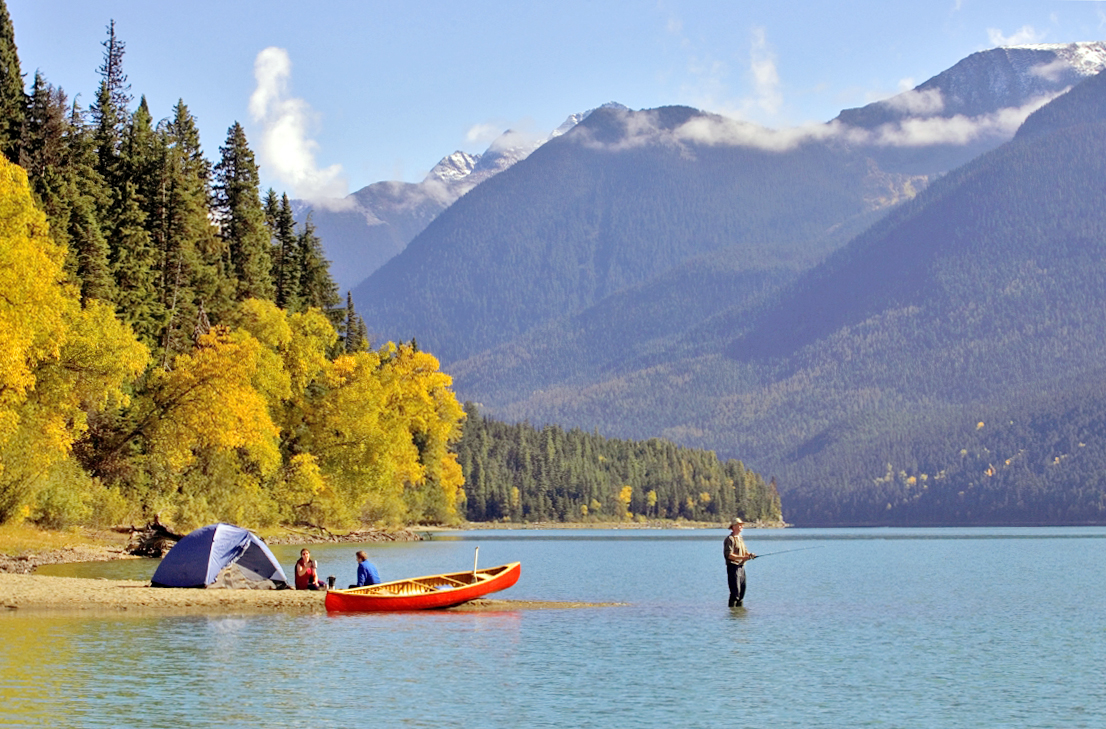 Zelten am Lanezi Lake