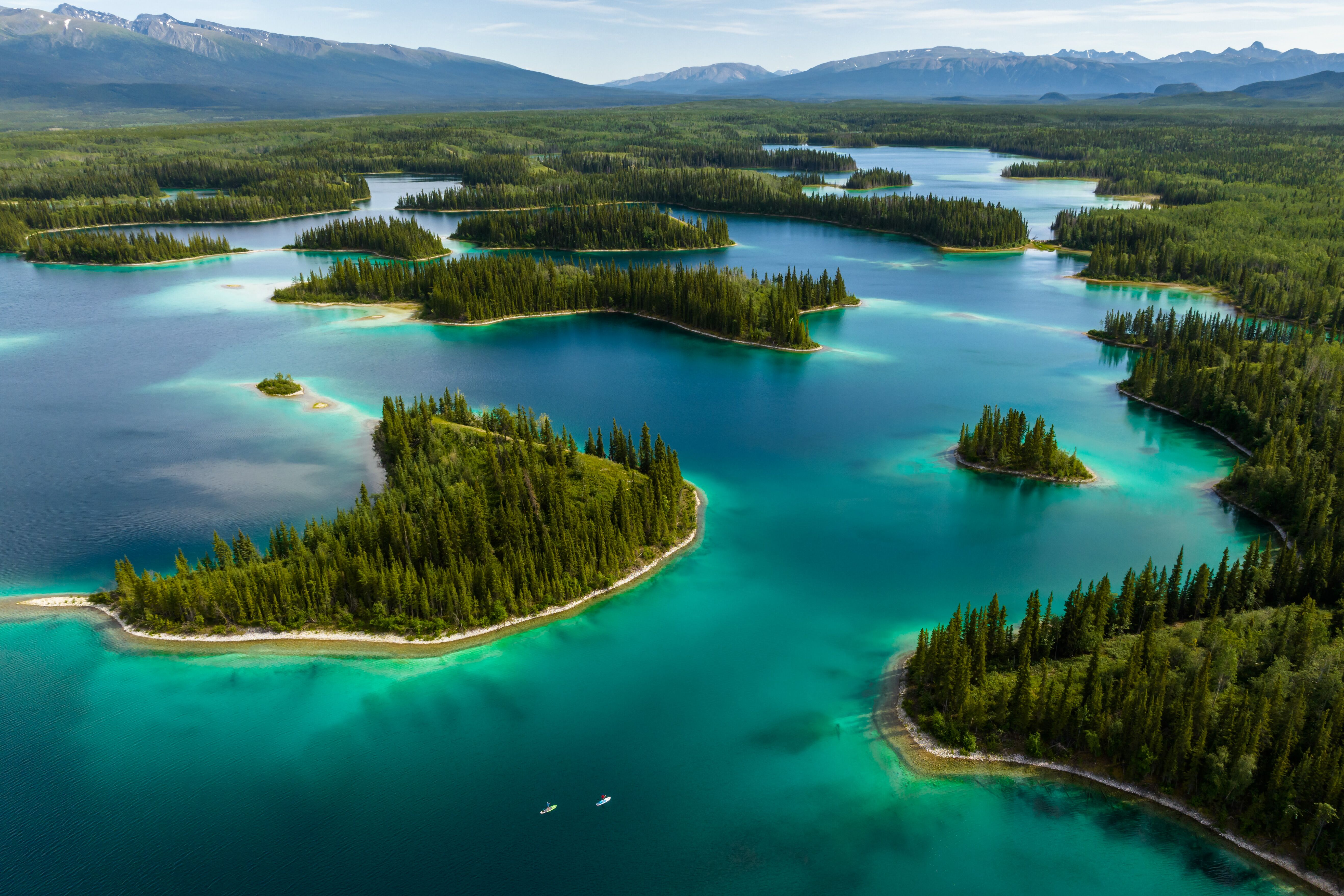 Blick auf das Naturparadies Tā Ch'ilā Provincial Park