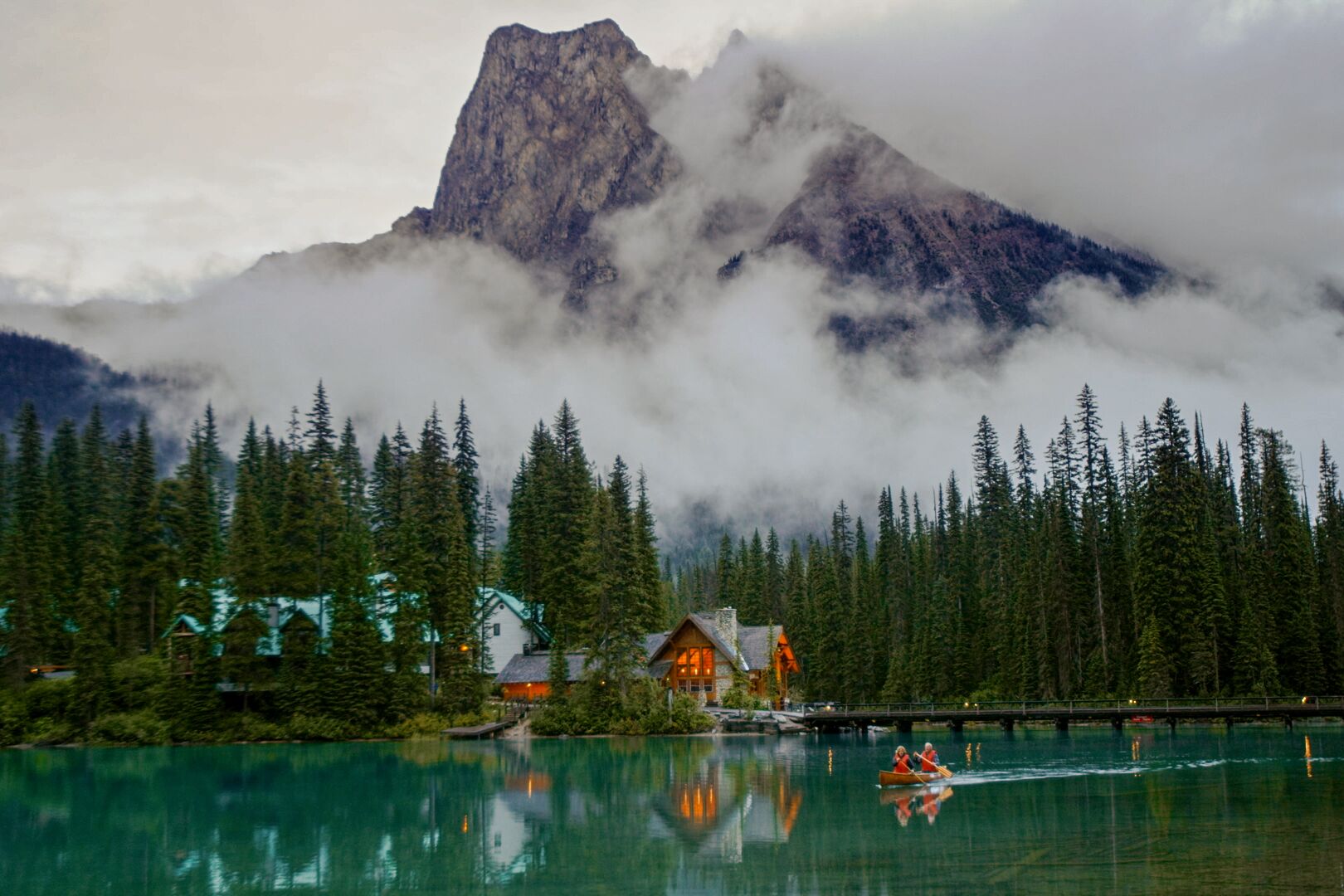 Wunderschöner Emerald Lake im Yoho National Park