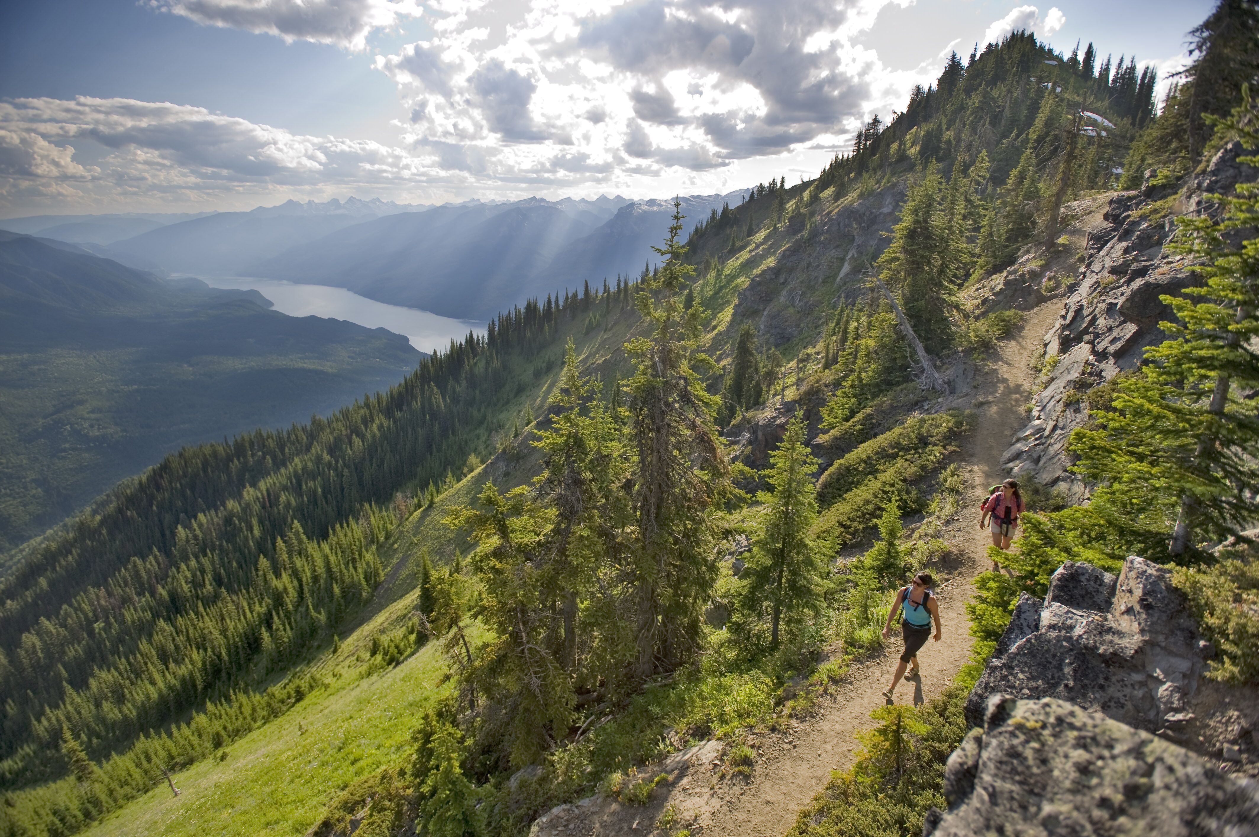 Wandern auf dem Idaho Peak im Slocan Valley, British Columbia