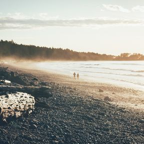 Agate Beach auf Haida Gwaii, British Columbia