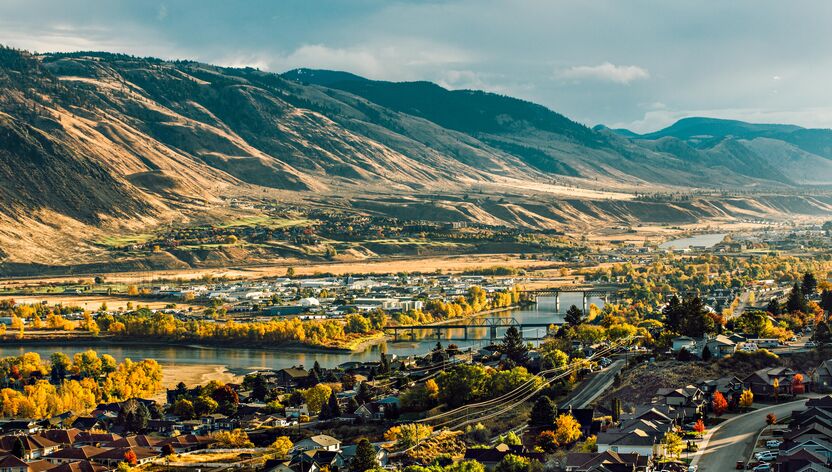 Blick auf Kamloops Blick auf Kamloops