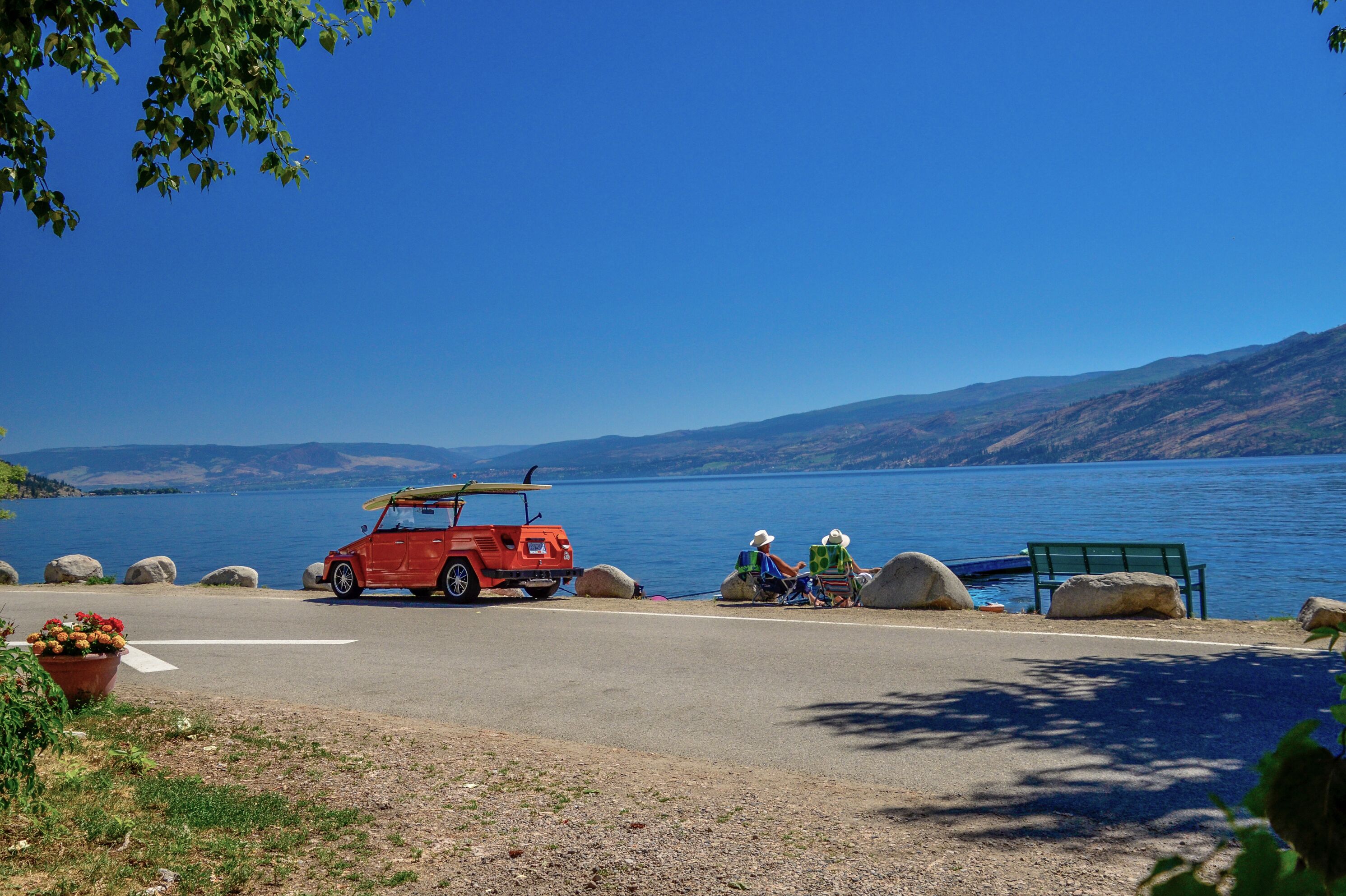 Binnensee Okanagan Lake in British Columbia