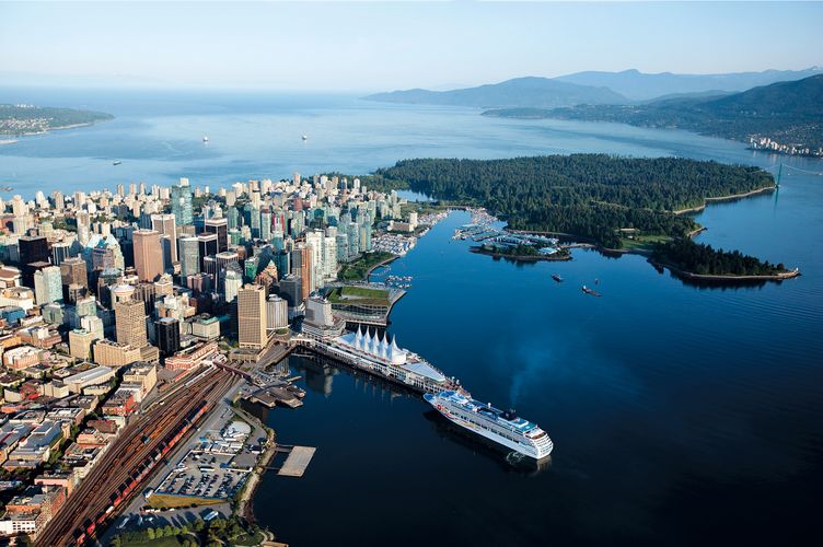 Vancouver aus der Luftperspektive