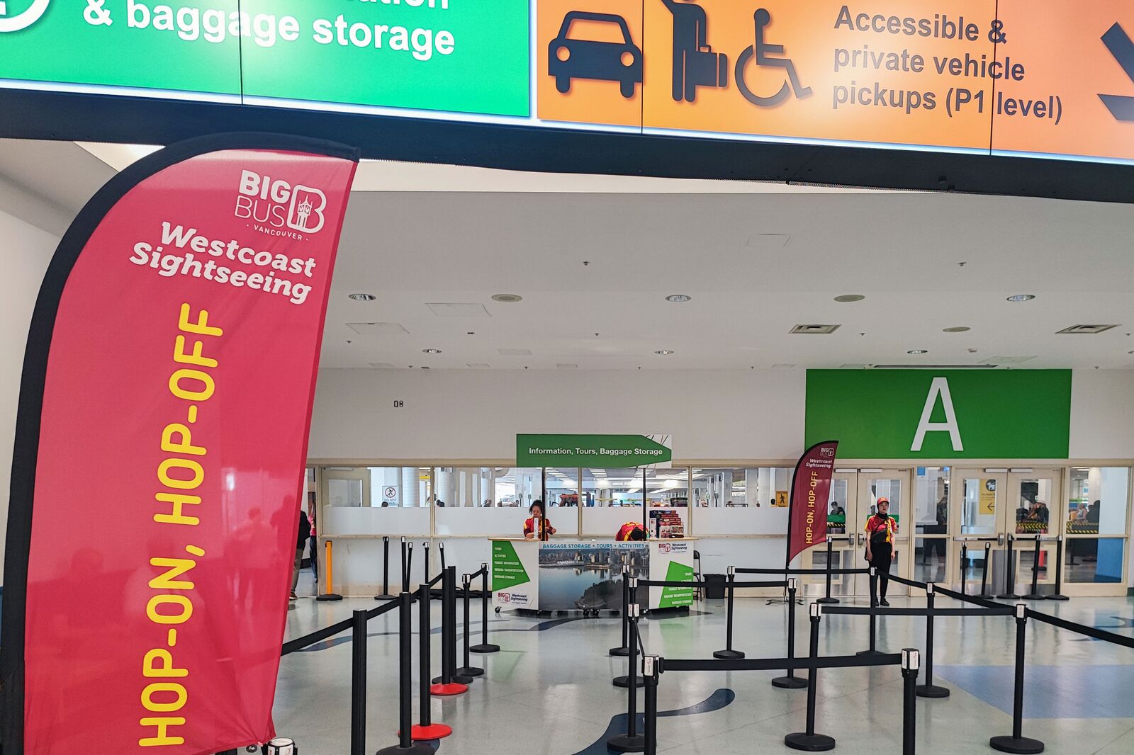 Gepäckaufbewahrung am Kreuzfahrt Terminal in Vancouver