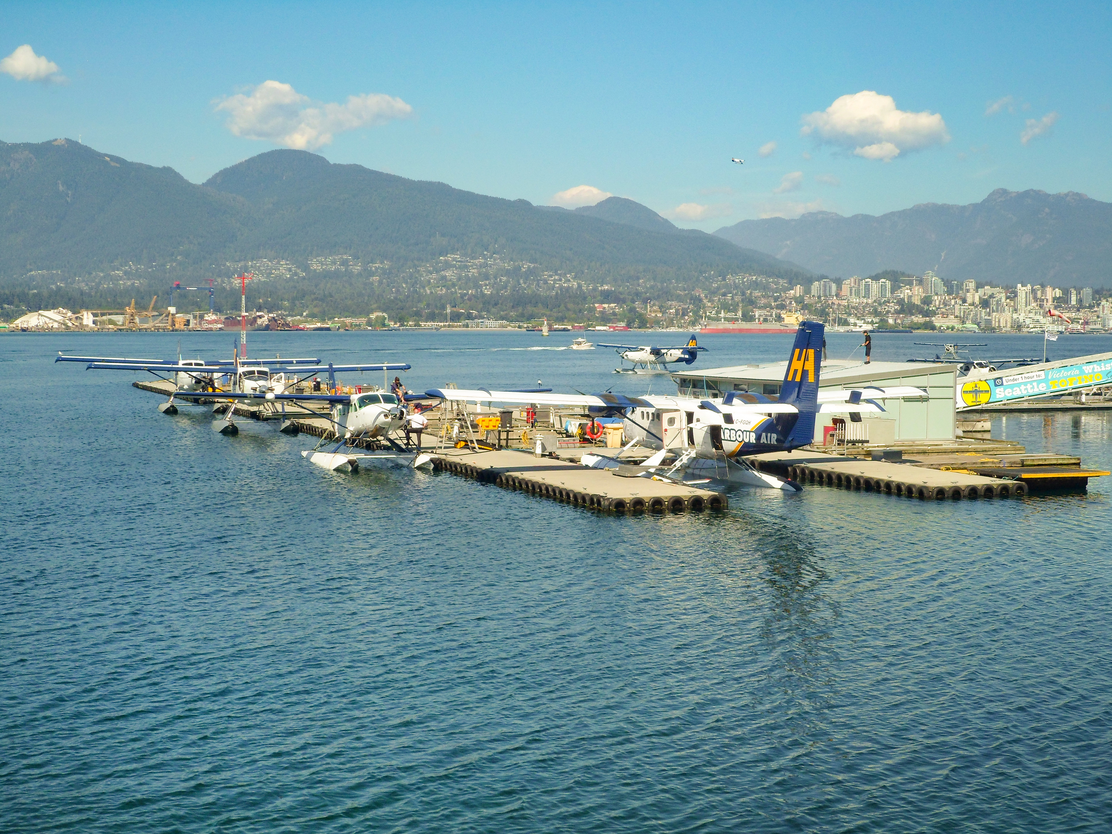 Wasserflugzeug-Terminal am Coal Harbour in Vancouver