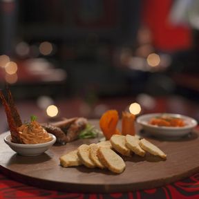 Lachs mit Bannockbrot