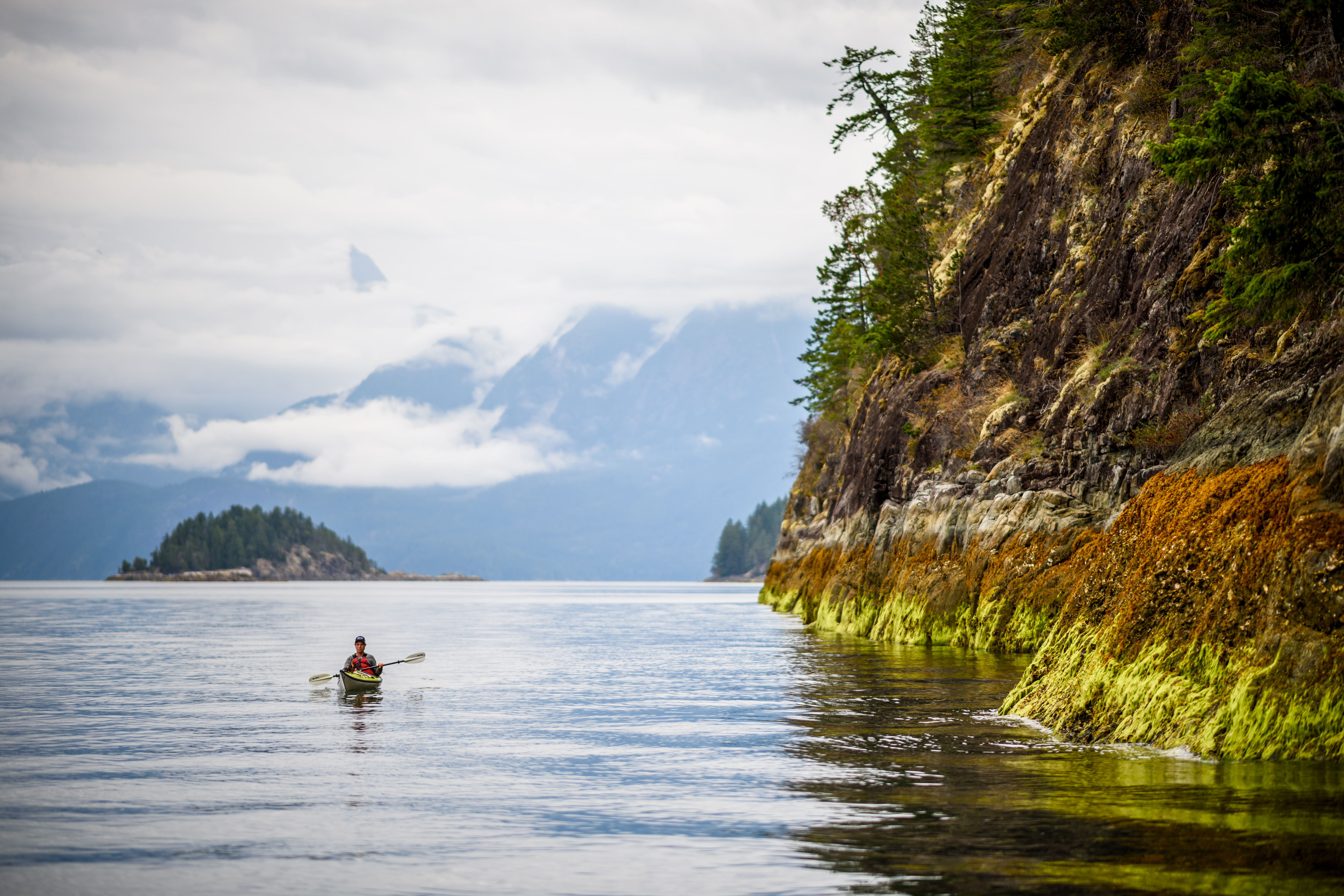 Kanufahrer in der Nähe von Vancouver
