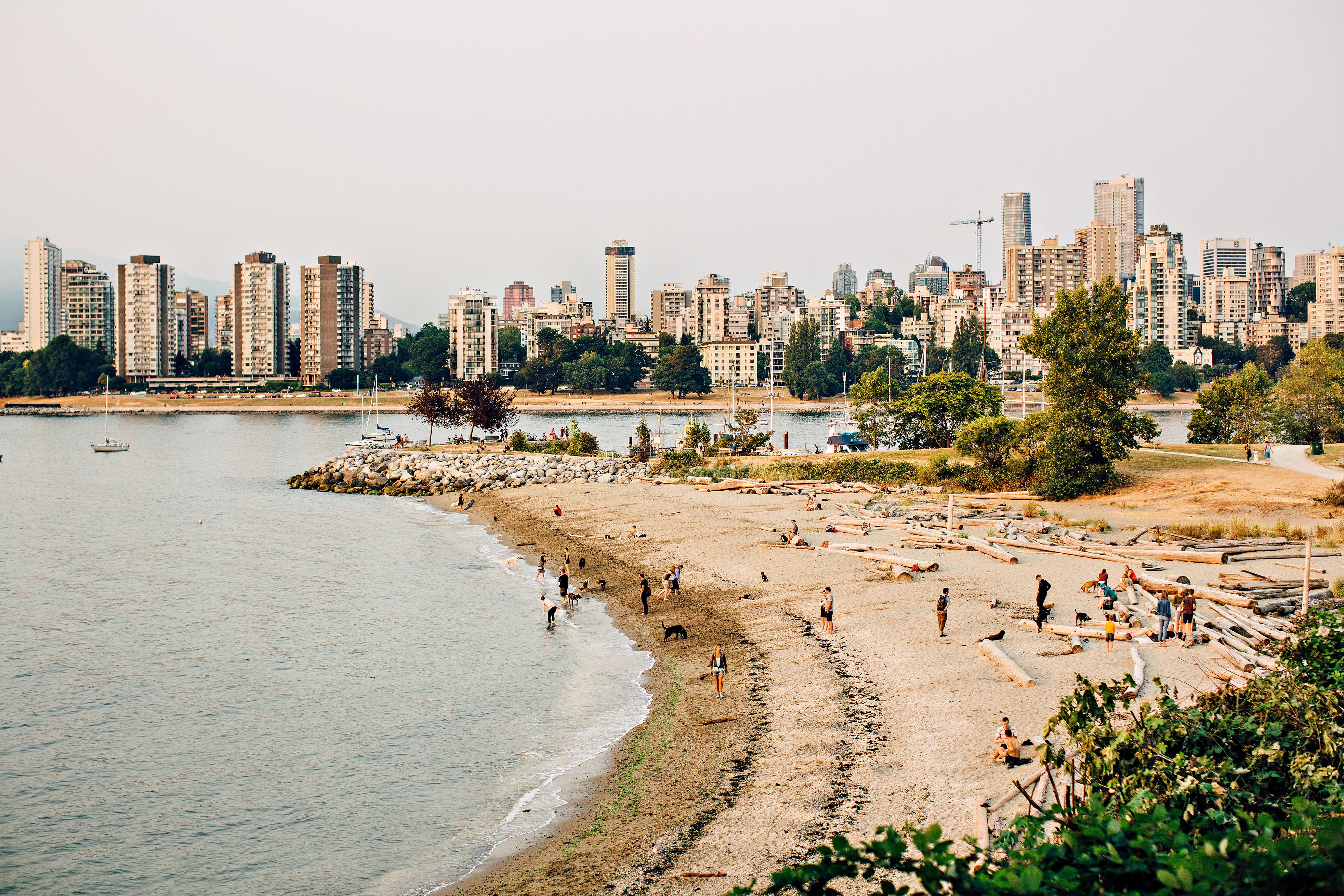 Der Strand von Kitsilano, Vancouver