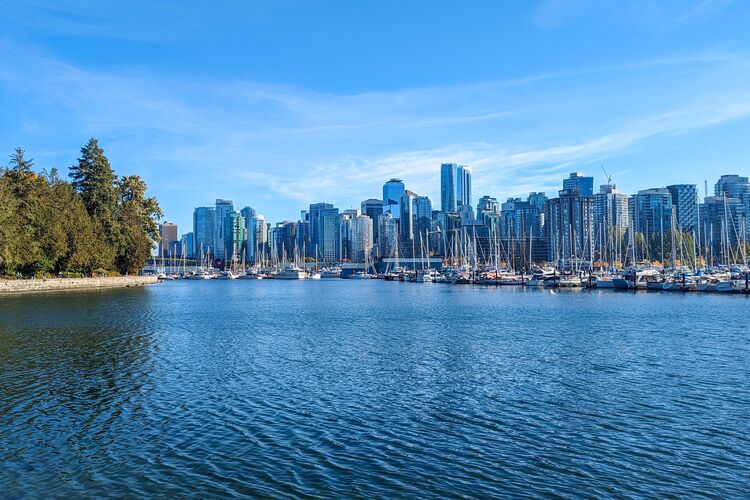 Stanley Park und Skyline von Vancouver