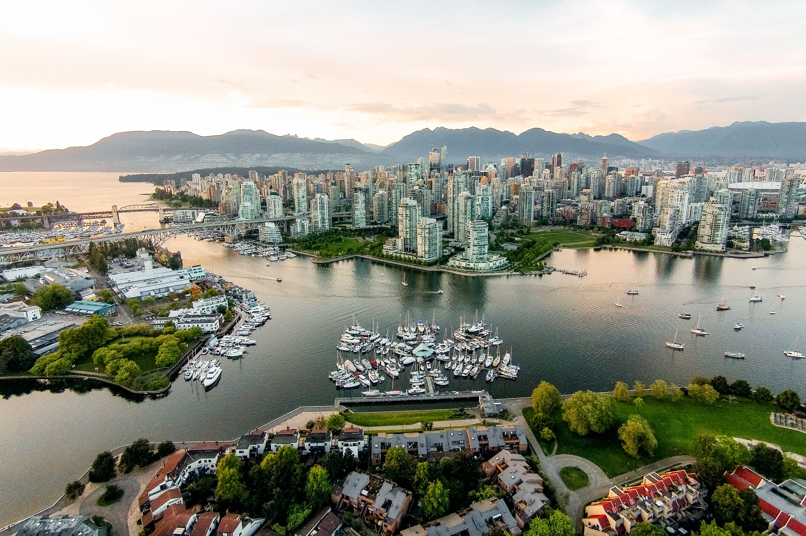 Vancouver aus der Luft