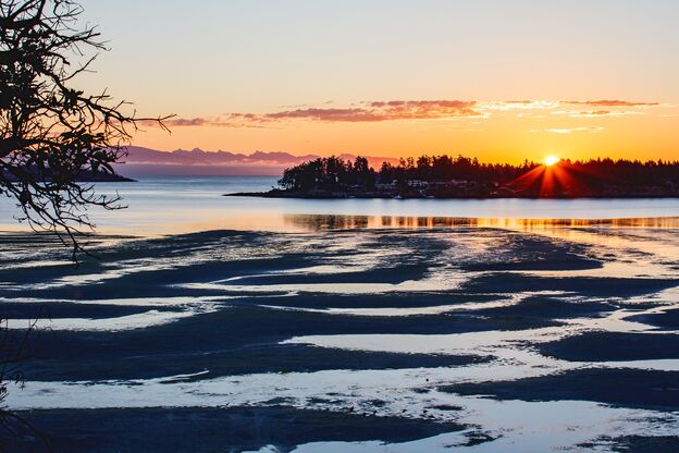 Der traumhafte Sonnenuntergang auf Vancouver Island