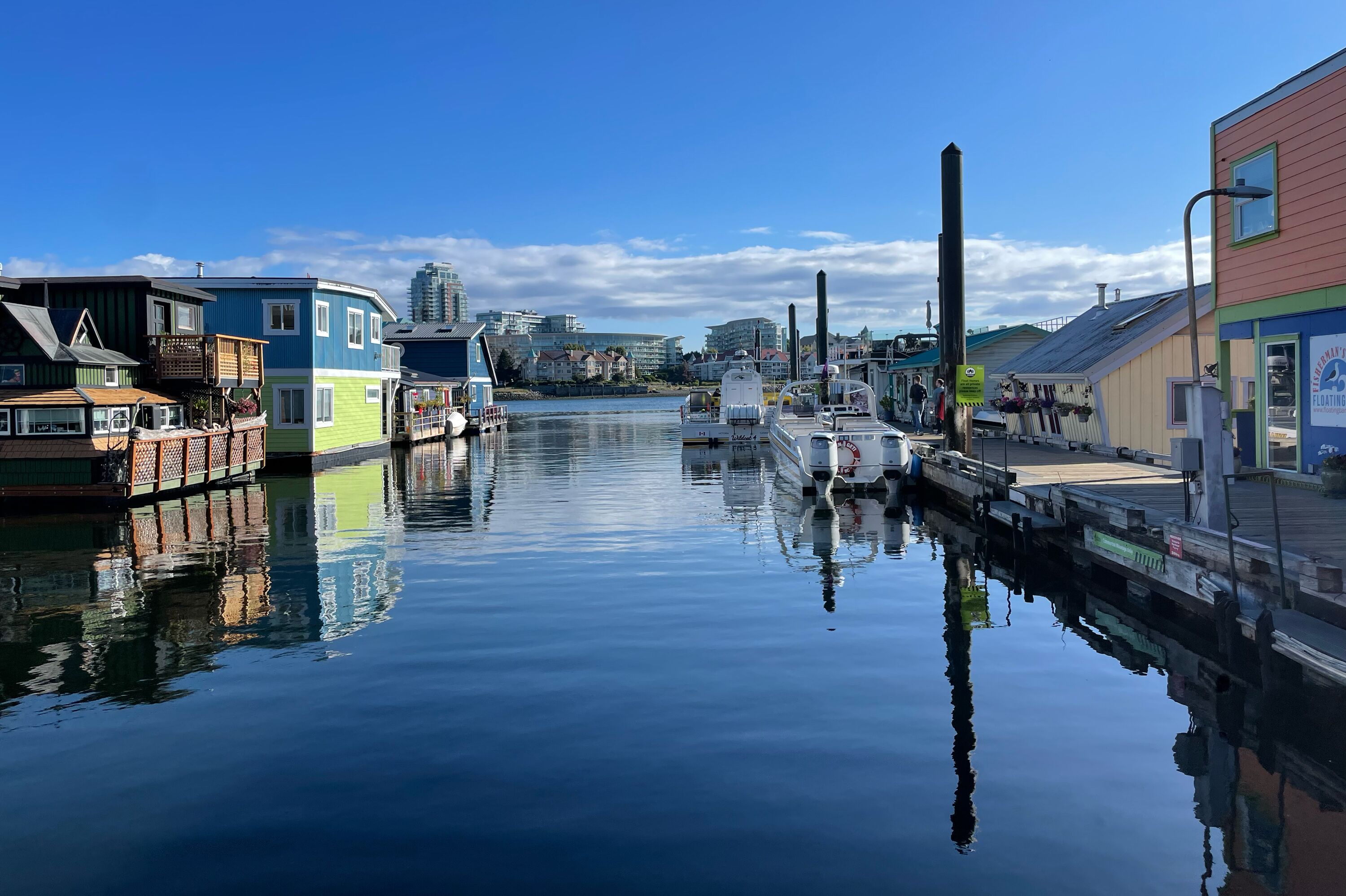 Hausboote in Fishermans Wharf, Victoria