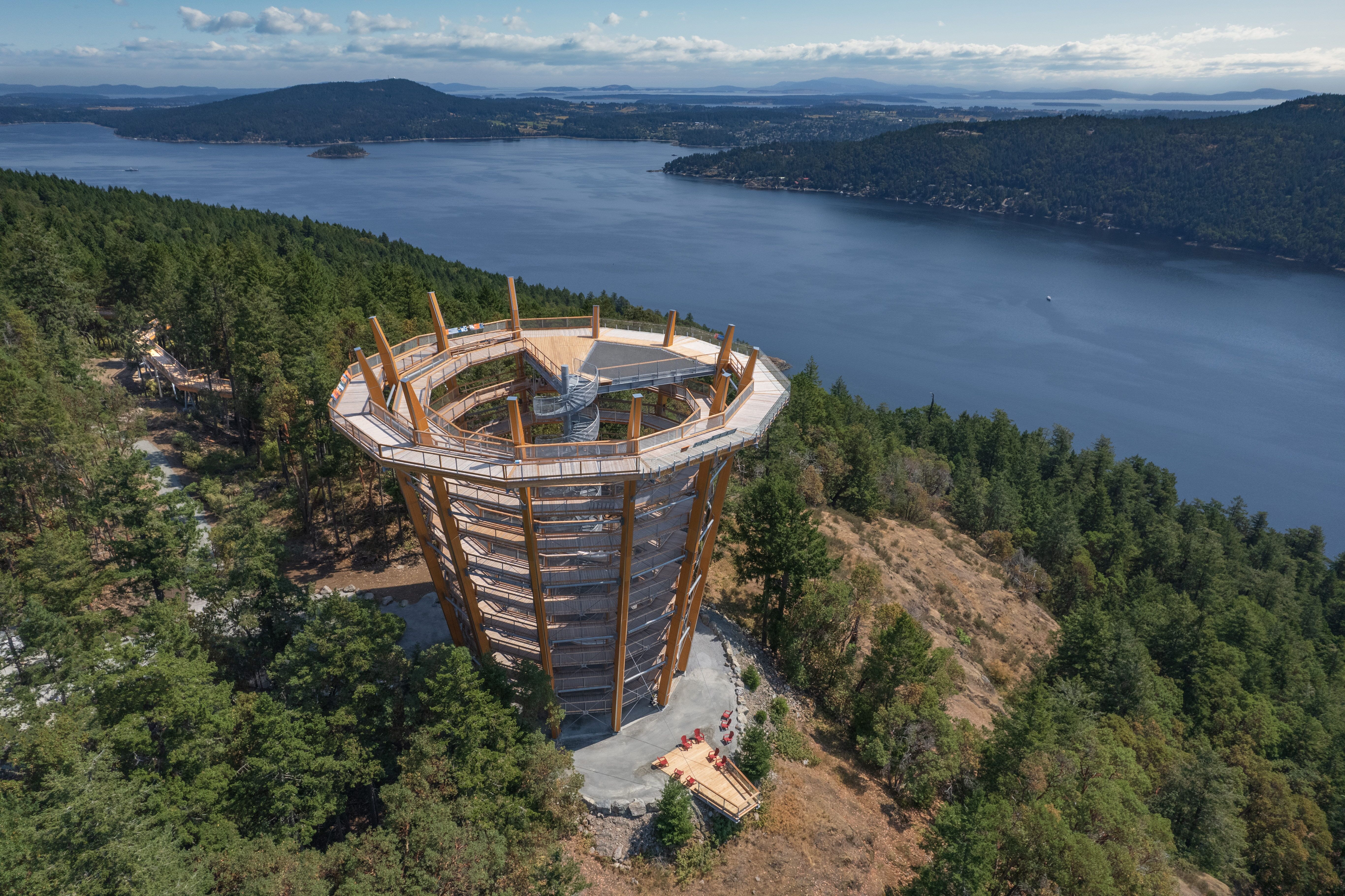 Blick auf den Malahat Skywalk