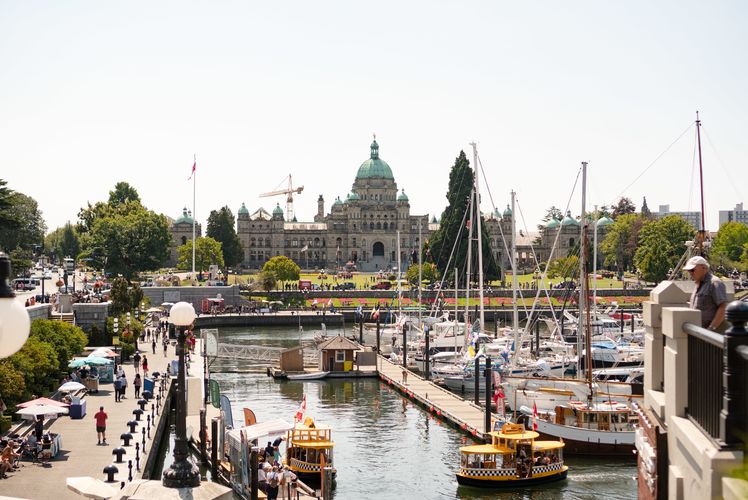 Die British Columbia Parliament Buildings in Victoria