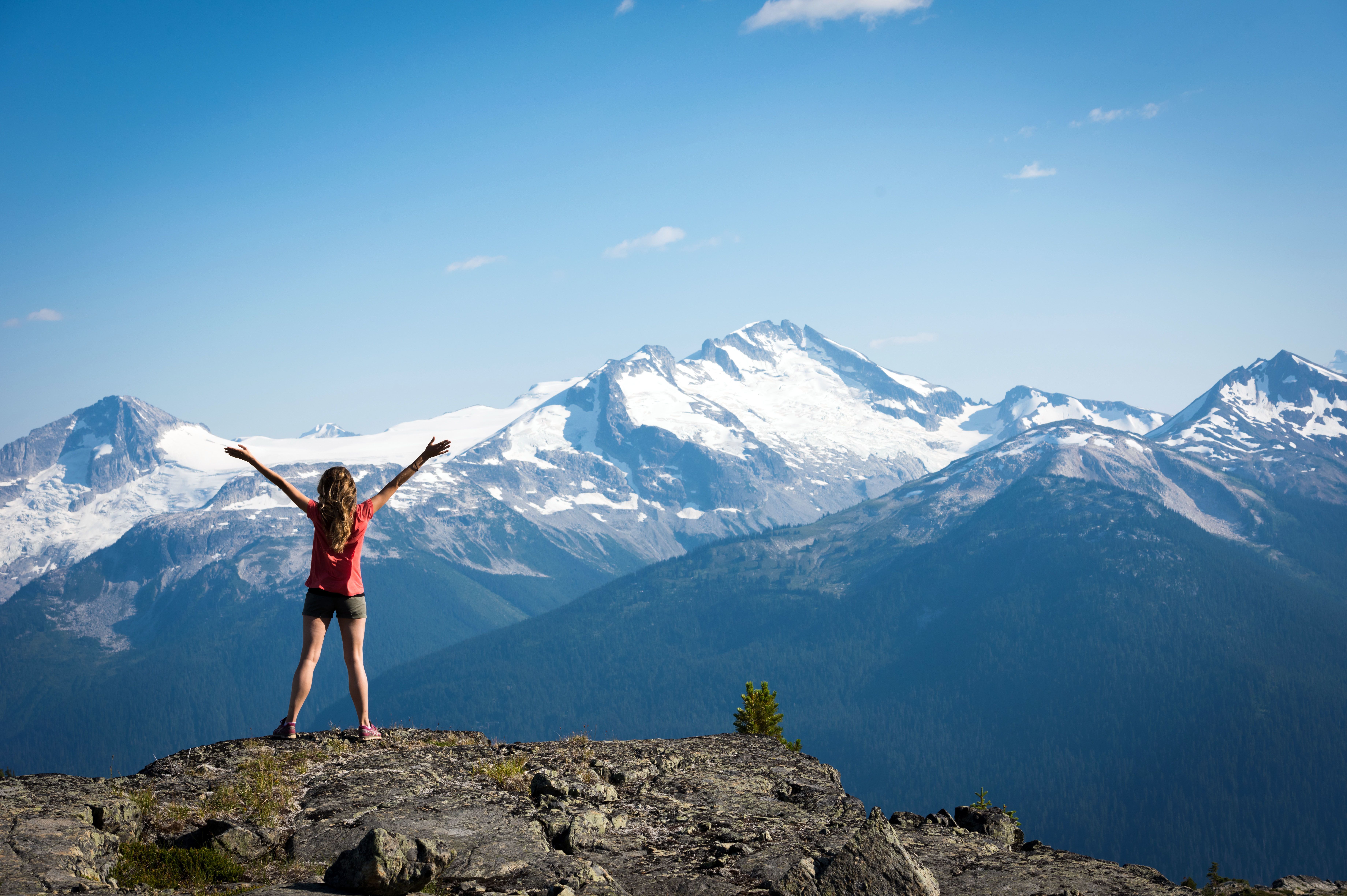 Hiking High Note Trail on Whistler Mountain