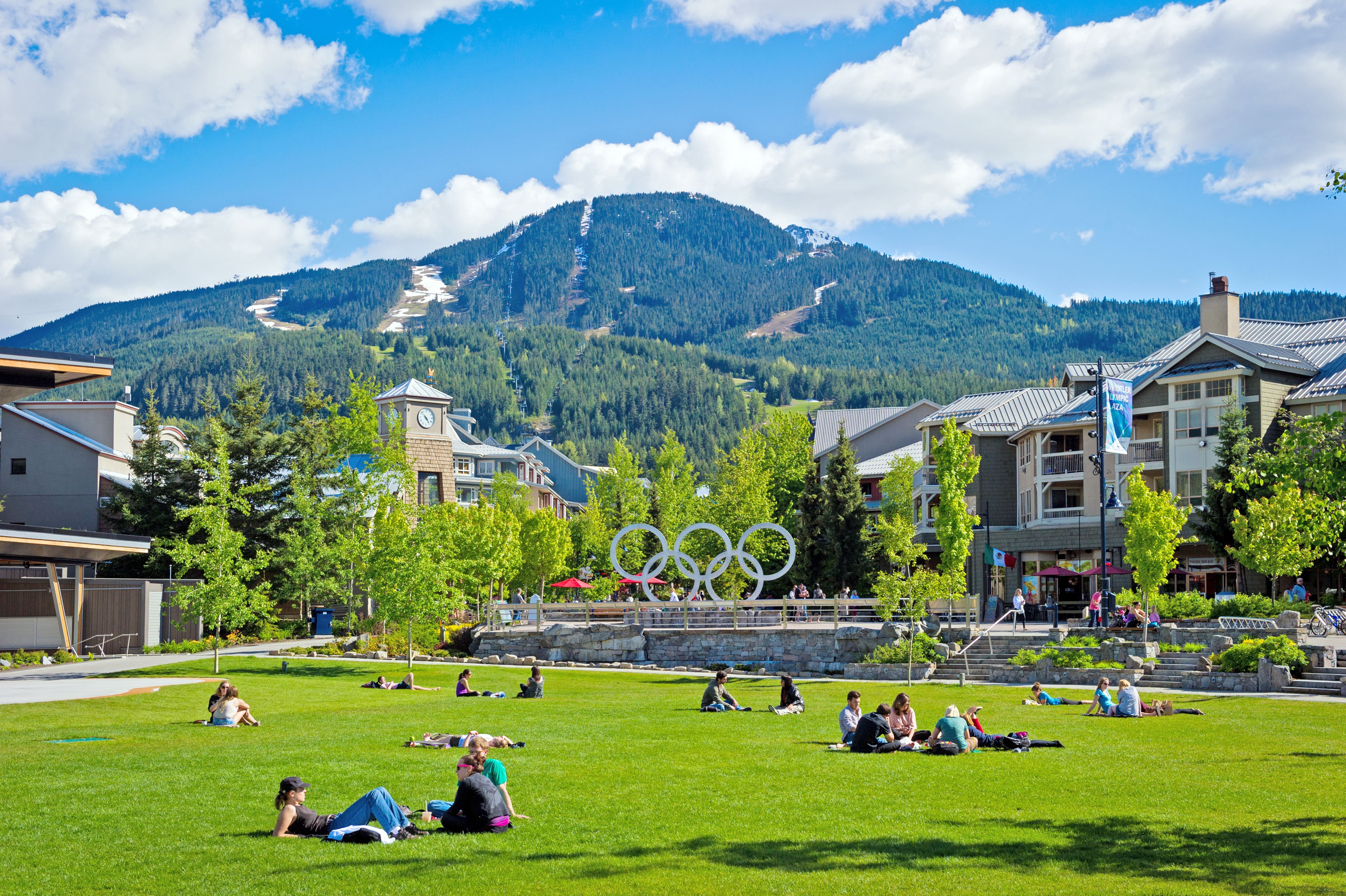 Whistler: Olympic Plaza im Sommer