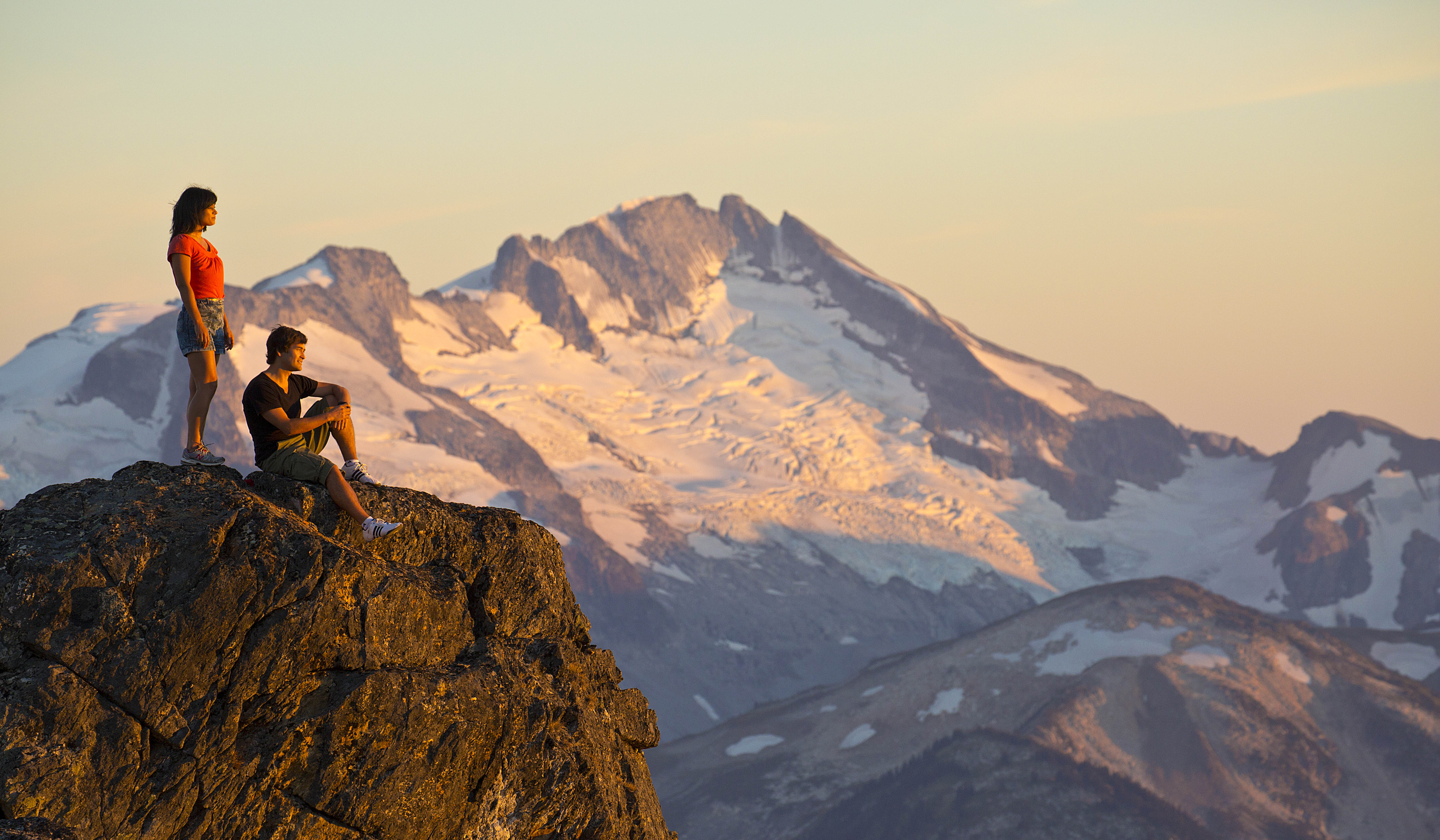 Aussicht bei Sonnenuntergang