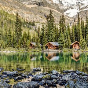 Blick auf den Lake O'Hara im Yoho National Park