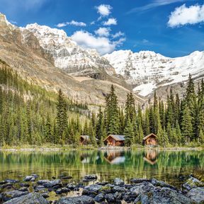 Blick auf den Lake O'Hara im Yoho National Park