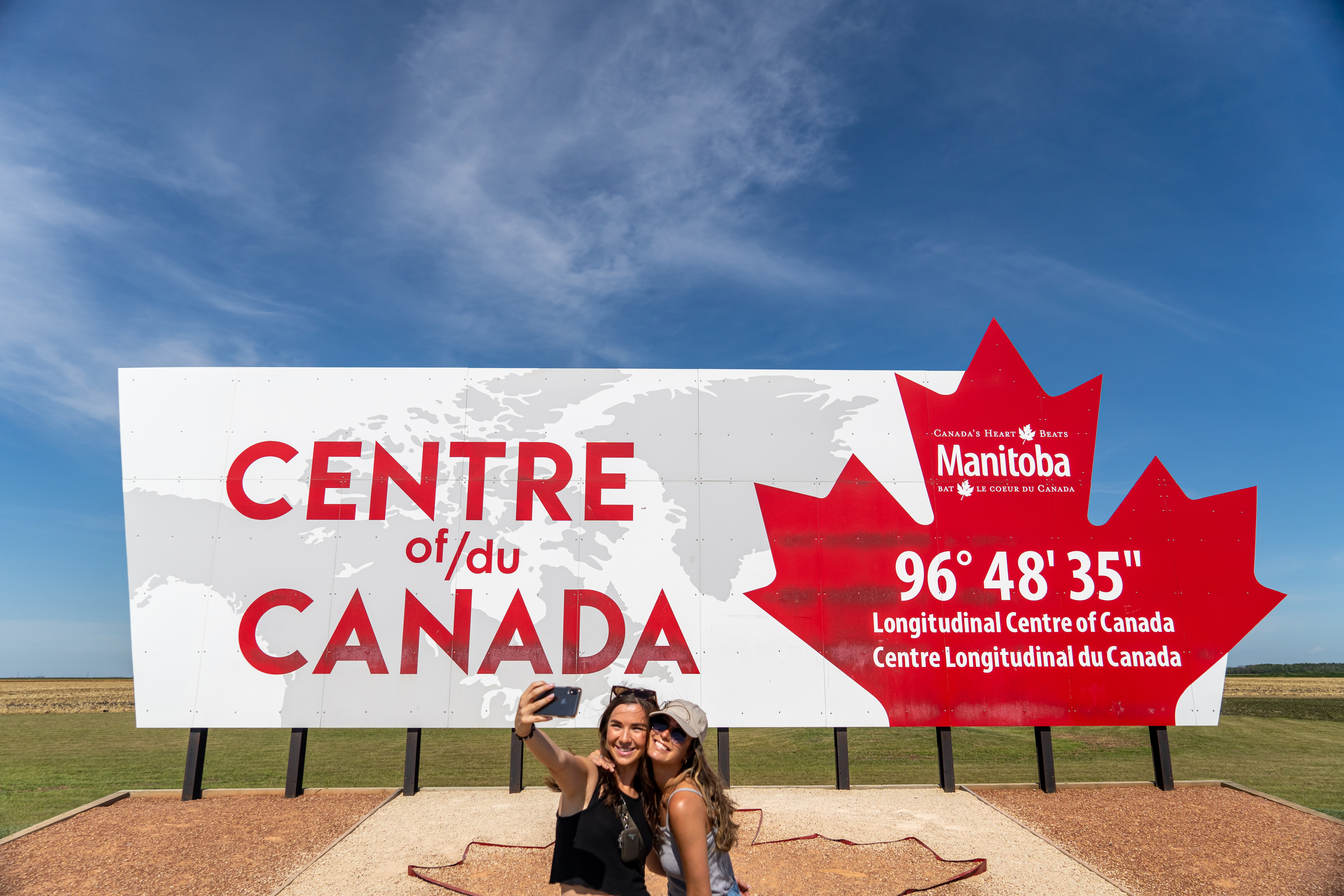 Selfie mitten in Kanada