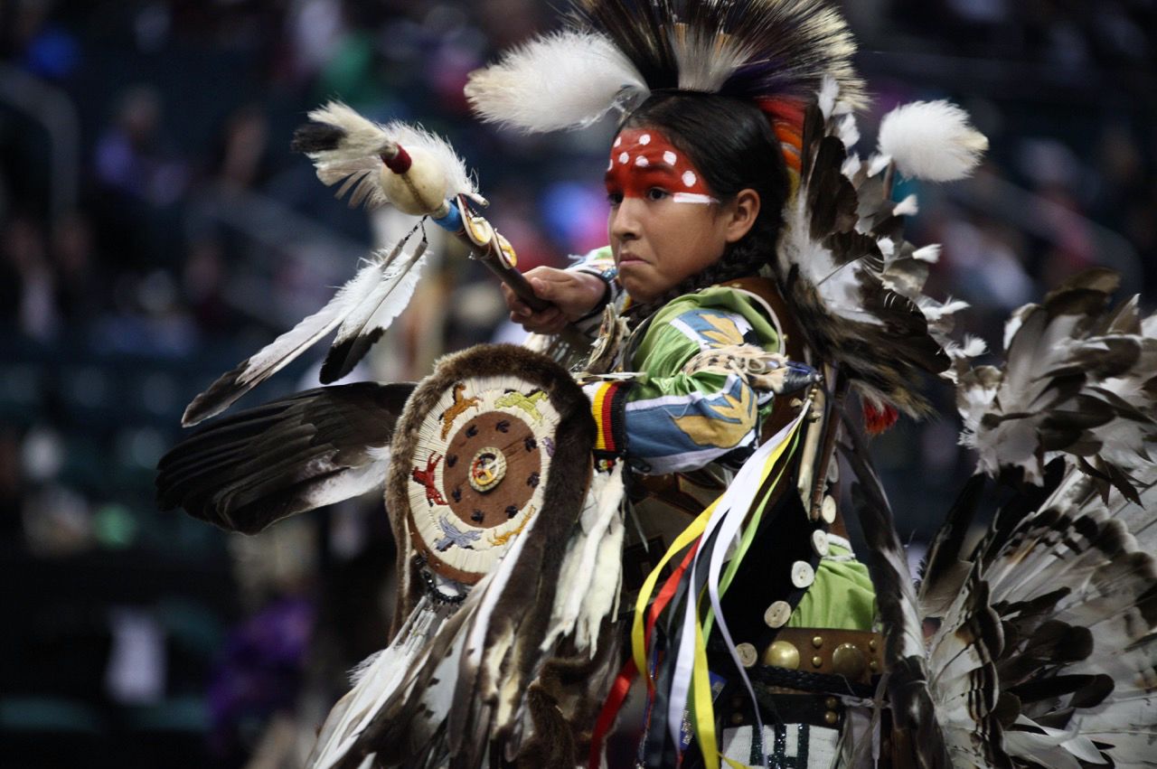 Traditional Dancer at Manito Ahbee