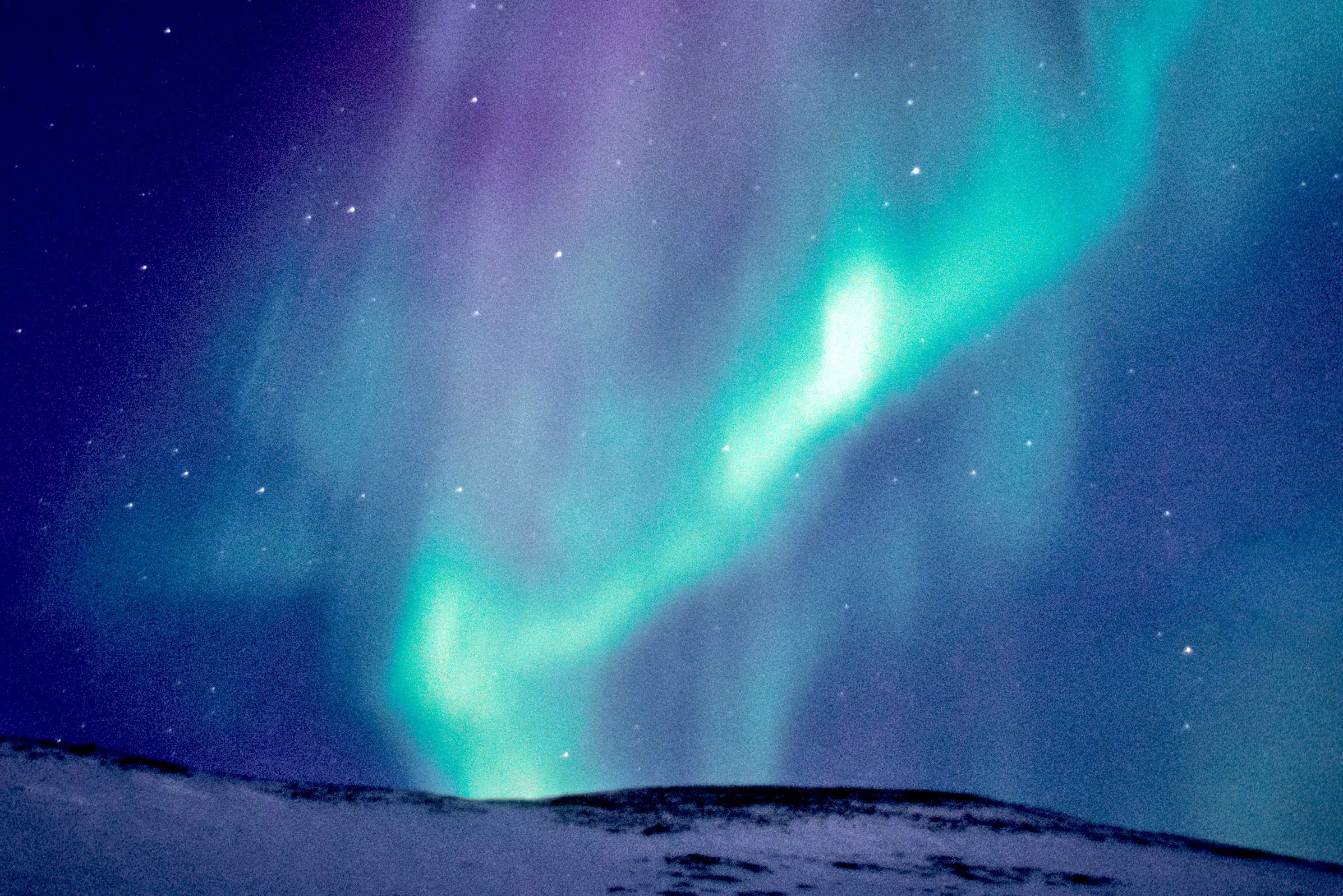 Aurora borealis near Wager Bay, Kanada