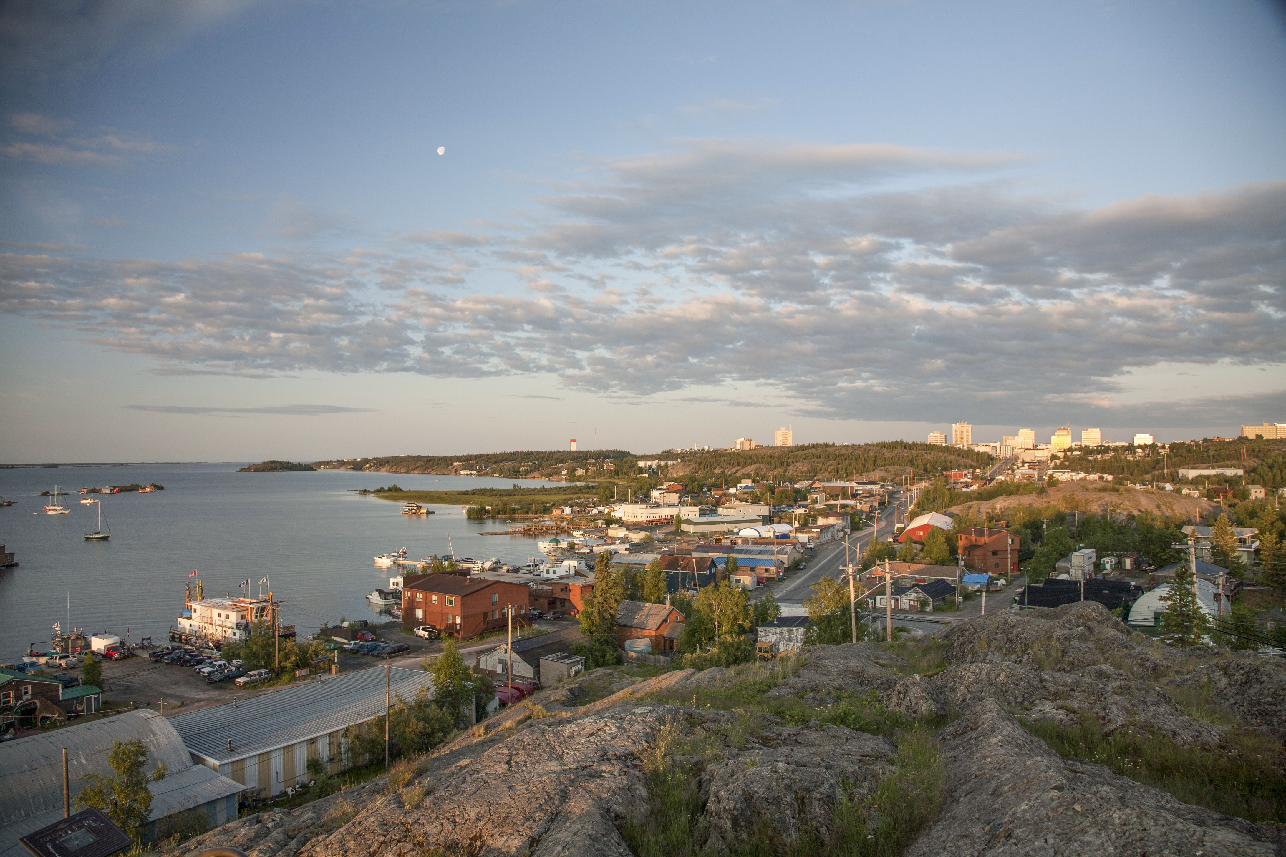 Die Skyline von Yellowknife
