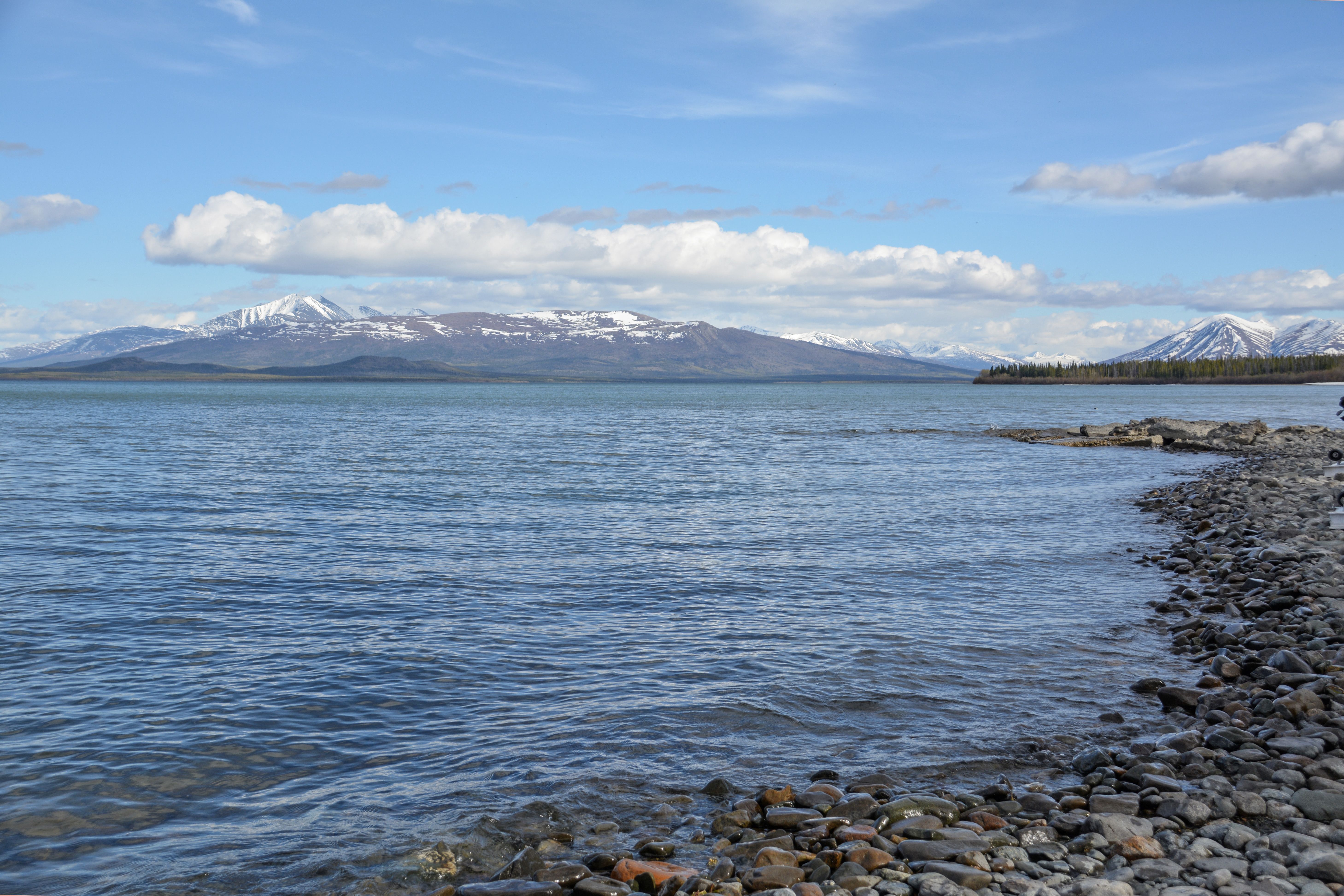 Panoramaussicht am Fish Lake an der Dalton Trail Lodge