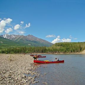 Kanutour auf dem Teslin River