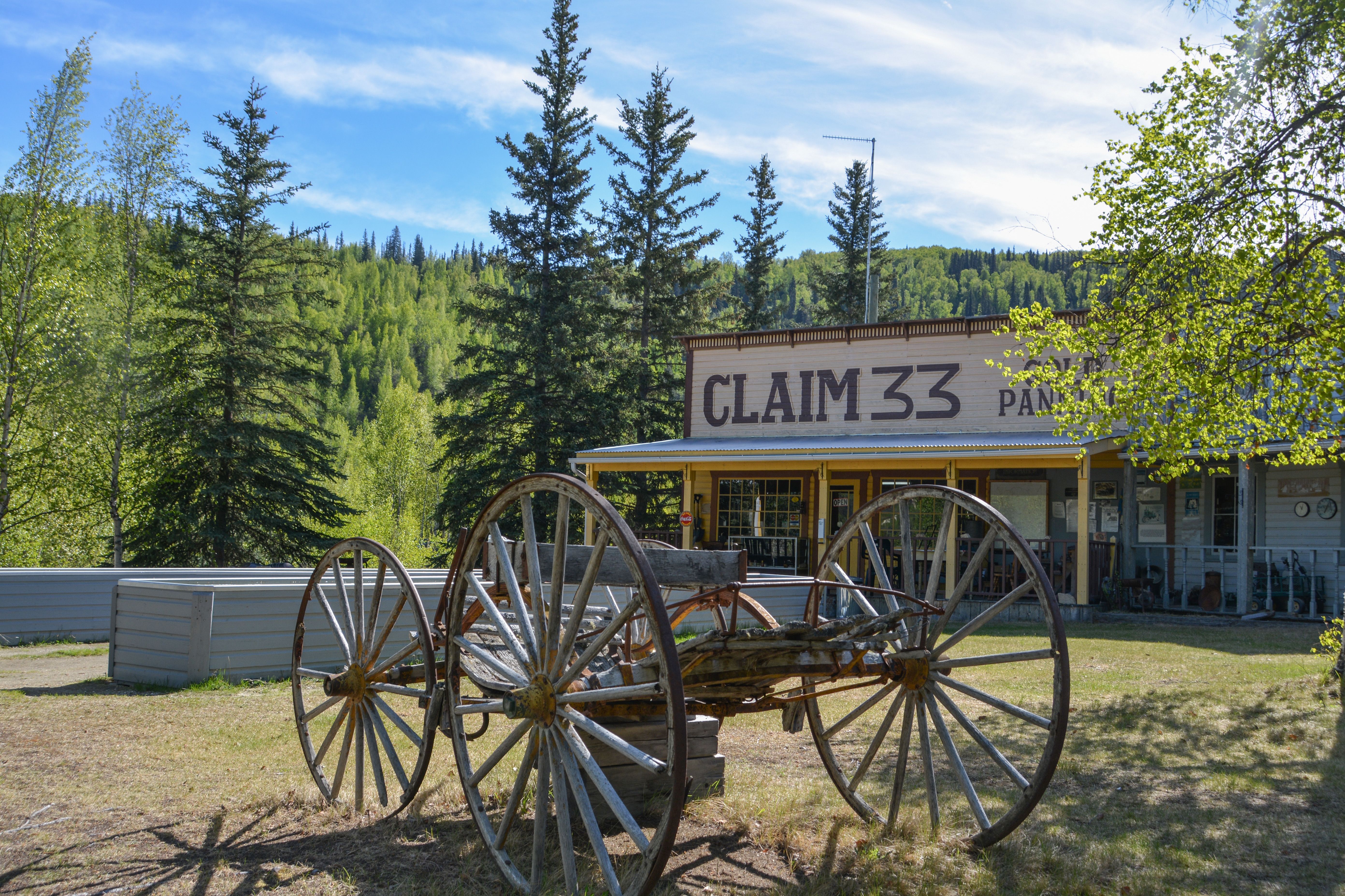 Impressionen des Claim 33 Gold Panning in Dawson City, Yukon