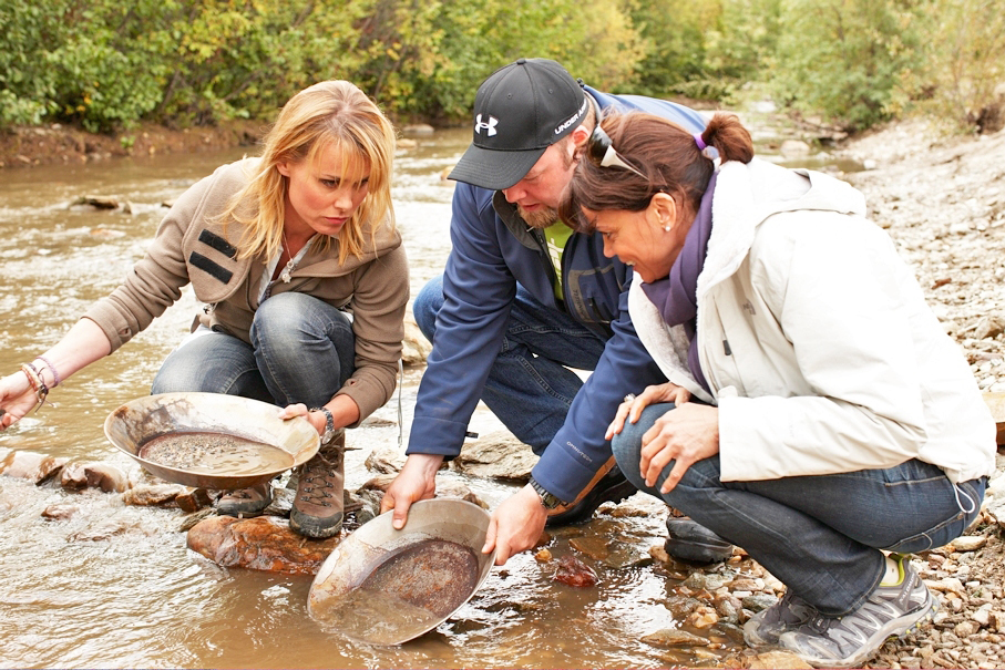 Goldwaschen bei Dawson