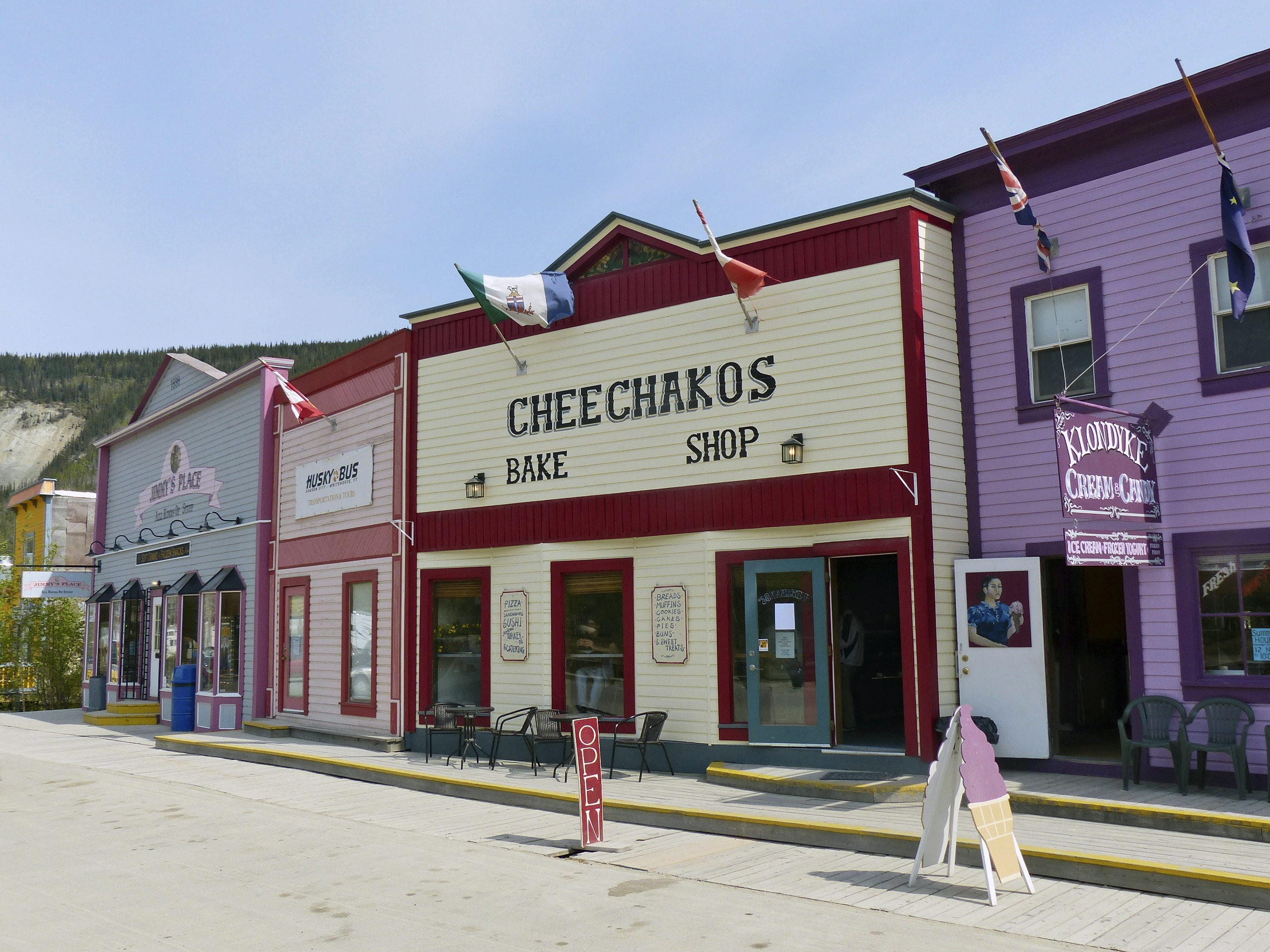 Hauptstrasse in Dawson City, Yukon