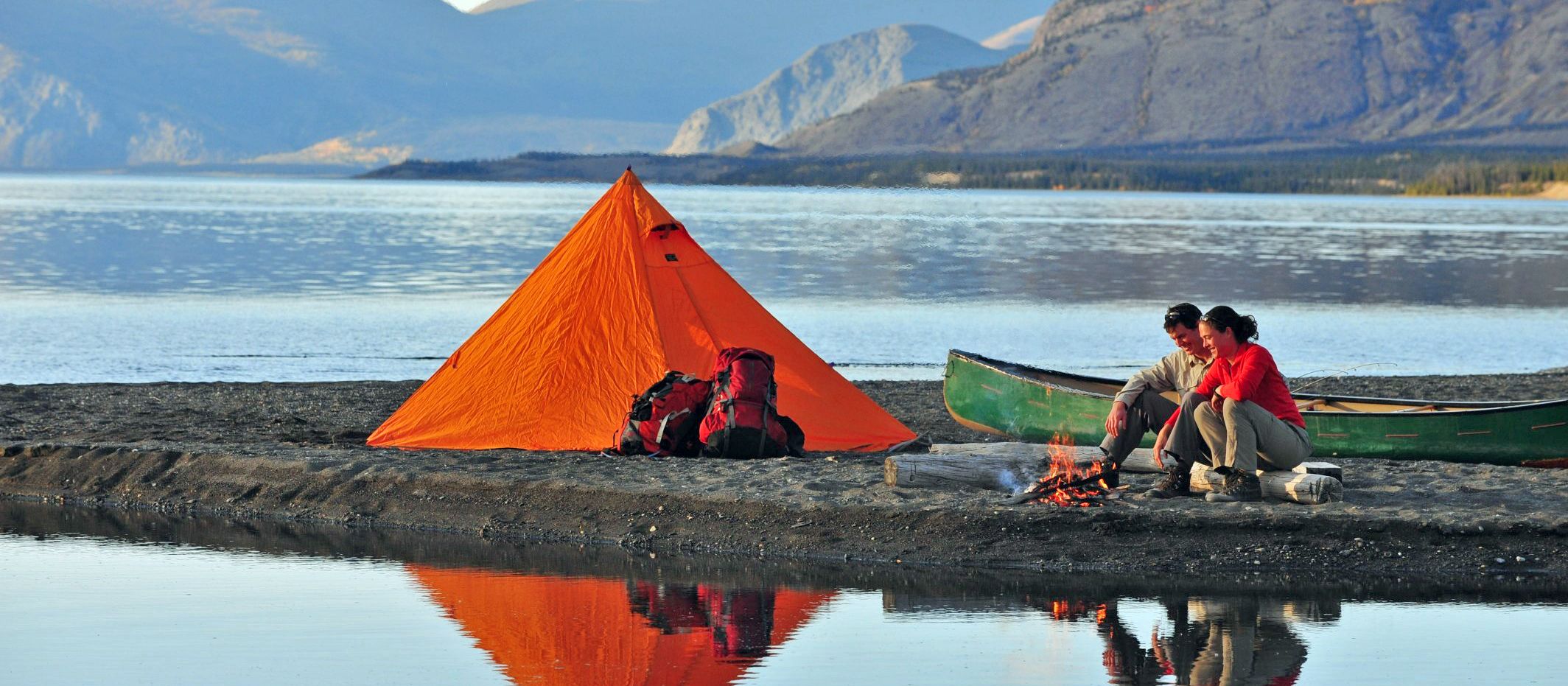 Camping am Kluane Lake