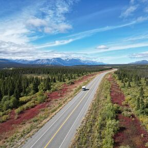 Straße im Kluane National Park, Yukon