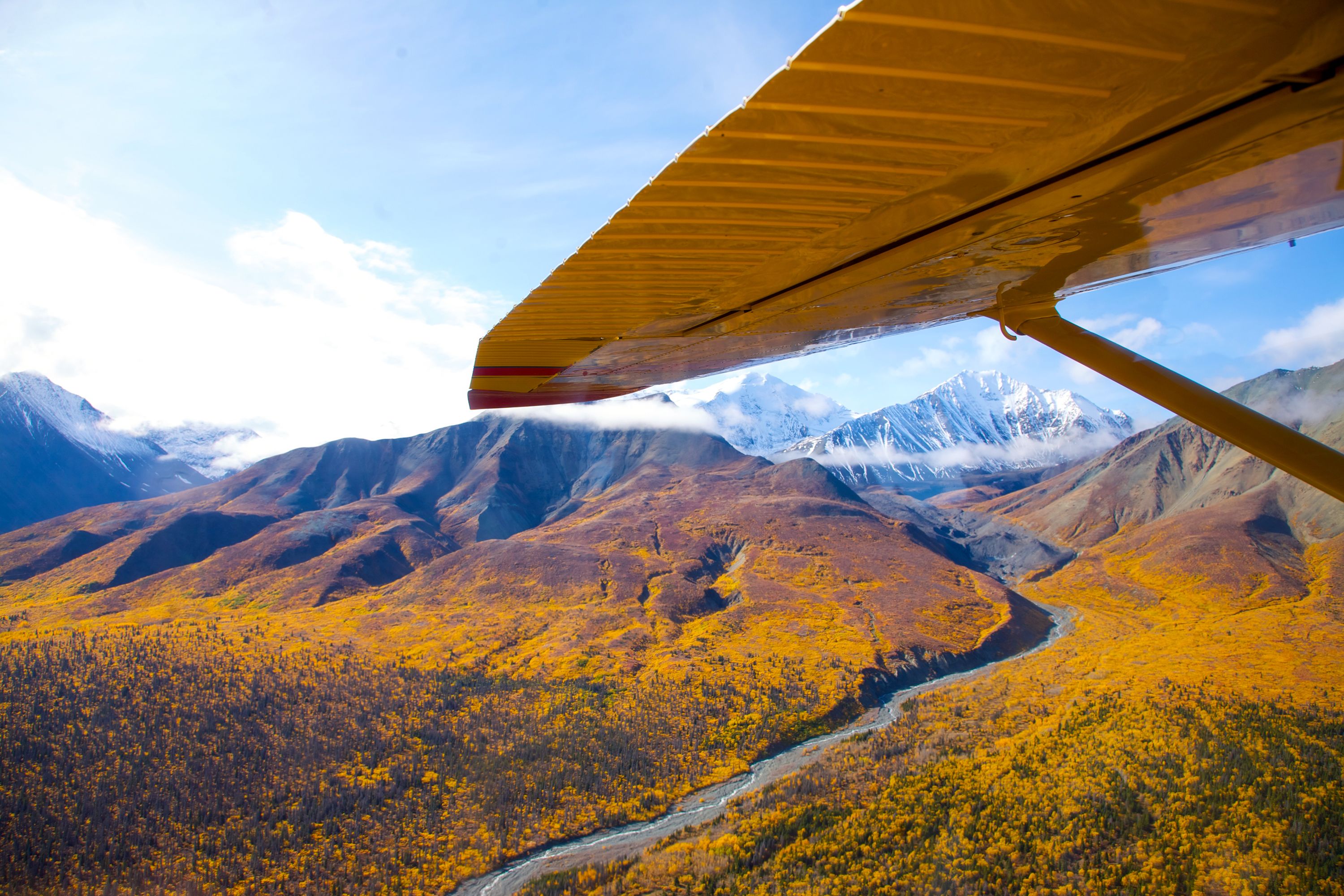 Luftansicht vom Kluane National Park in Yukon, Canada