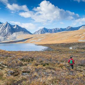 Wanderung zum Divide Lake im Tombstone Territorial Park im Yukon