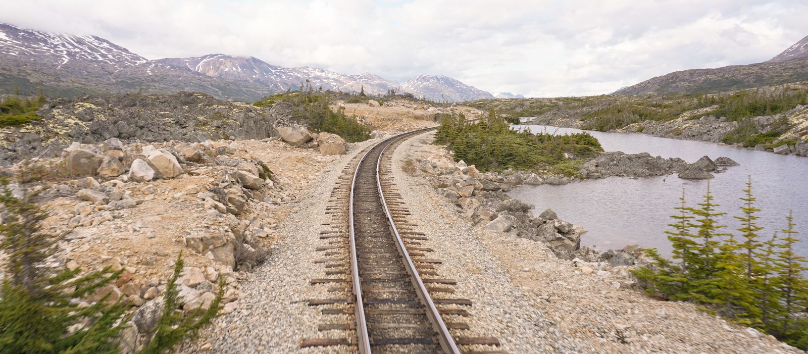 Streckenabschnitt auf der White Pass & Yukon Route