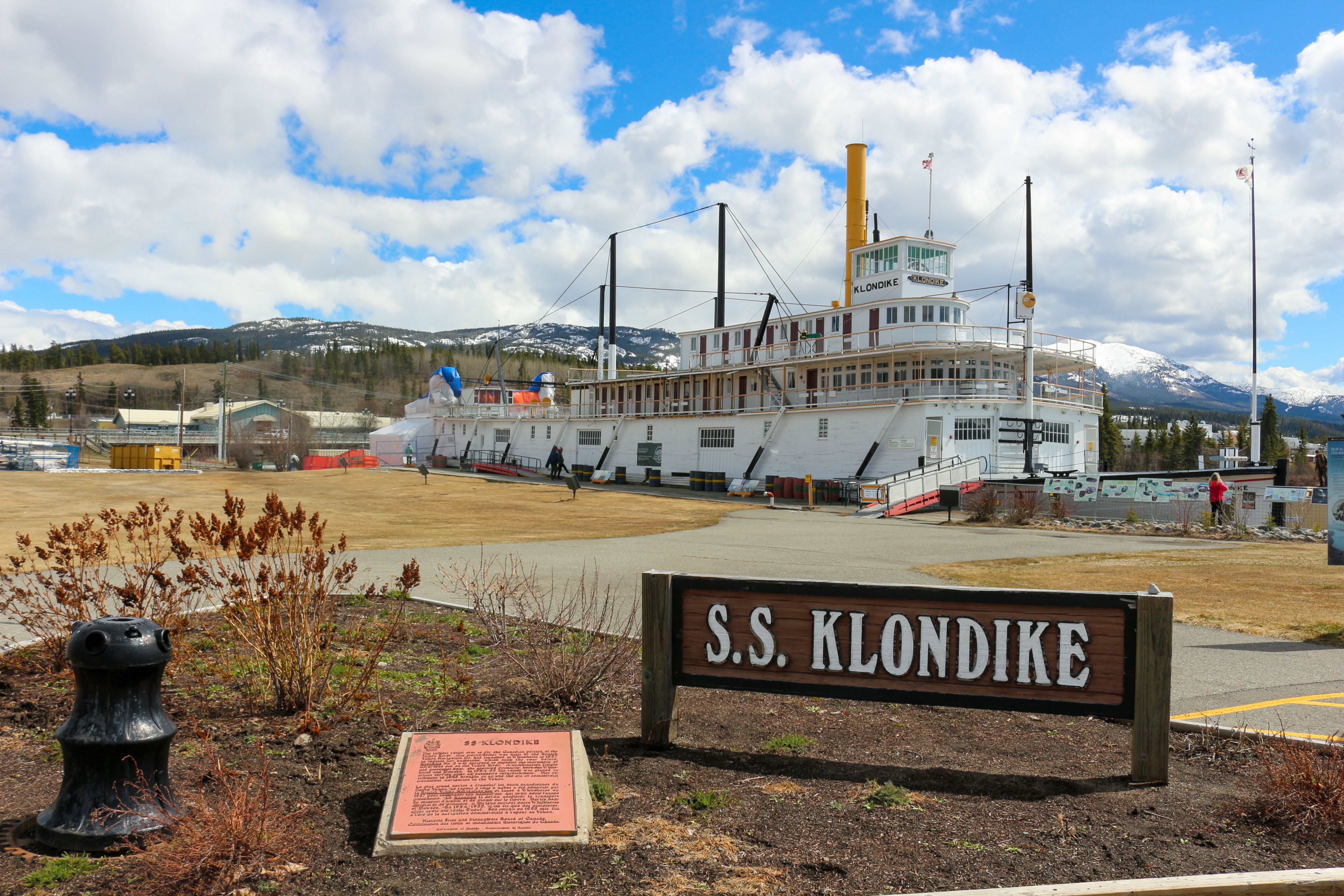Die SS Klondike liegt im Hafen von Whitehorse