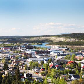Whitehorse von oben, Yukon Territory Whitehorse von oben, Yukon Territory