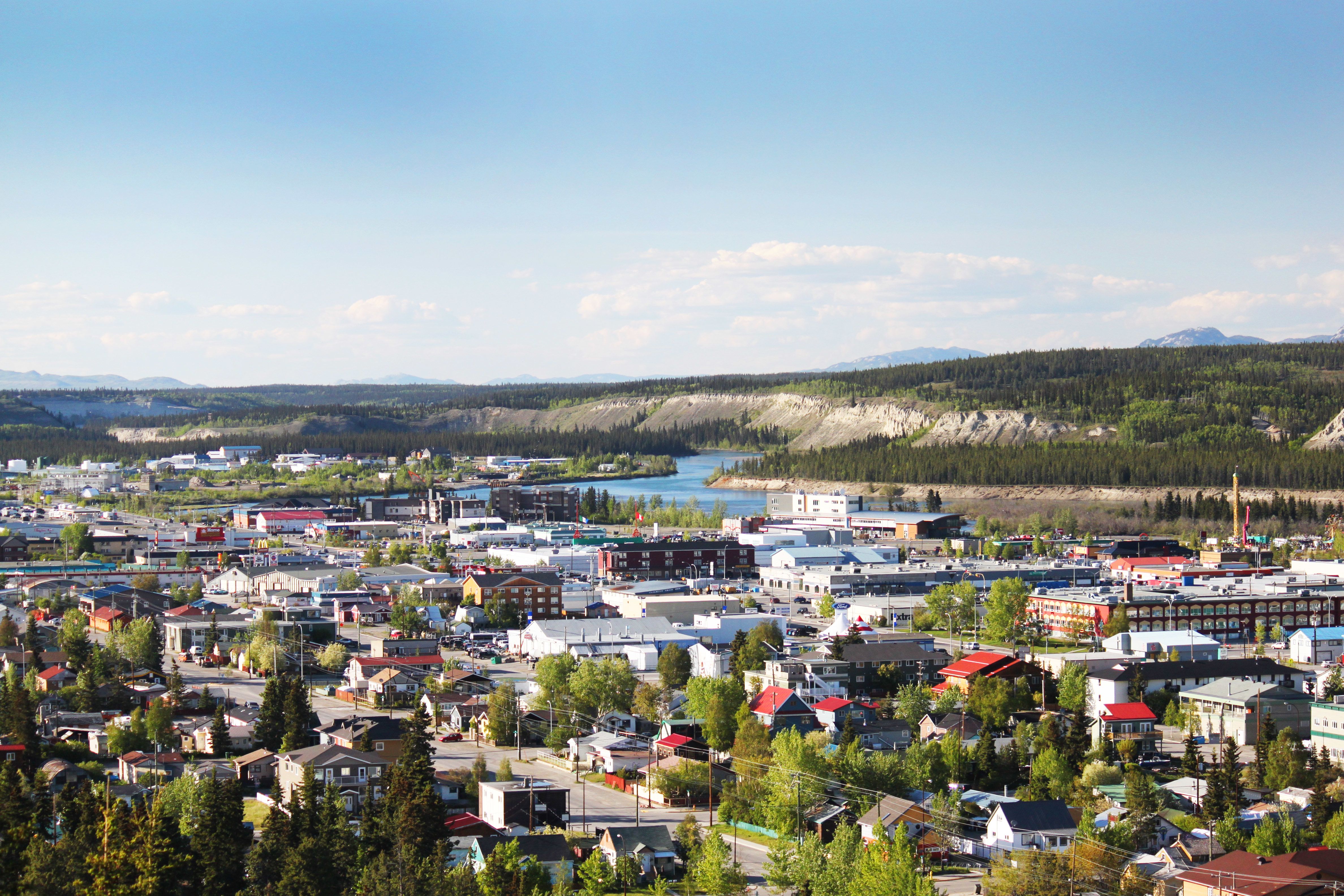 Whitehorse von oben, Yukon Territory