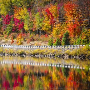 Herbstlicher Lake of Two Rivers