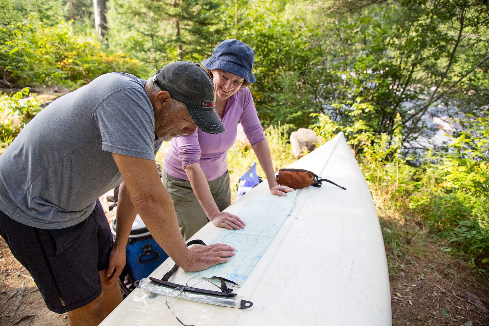 EindrÃ¼cke verschiedener Voyageur Quest-Touren im Algonquin Provincial Park in der kanadischen Provinz Ontario