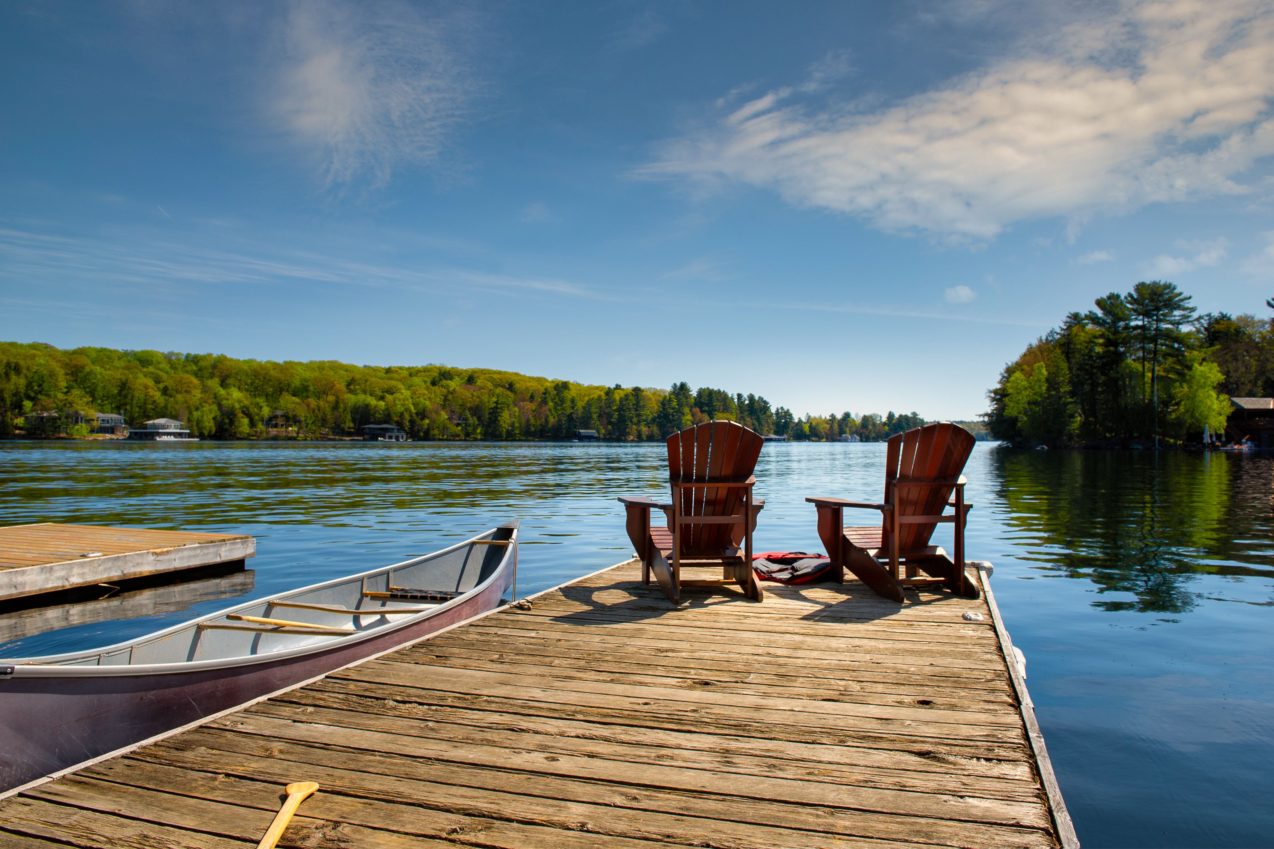 Sommerurlaub im Haus mit Blick auf den See in Ontario