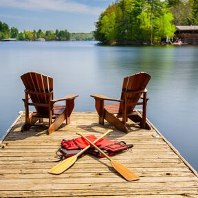 Urlaub mit Blick auf den See in Ontario