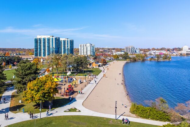 Centennial Beach in Barrie, Ontario Centennial Beach in Barrie, Ontario