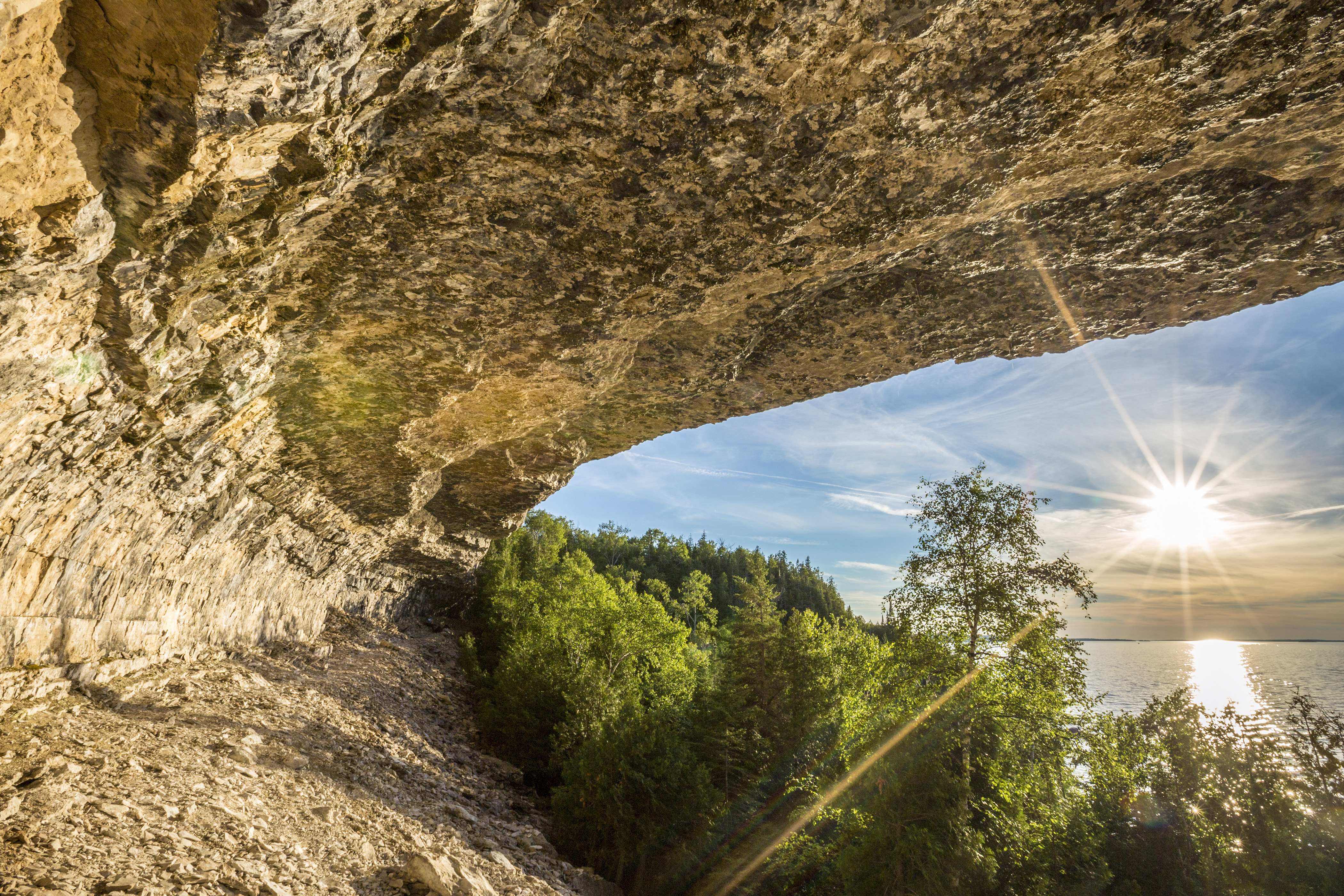 Unterwegs in der Natur im Bruce Peninsula National Park in Ontario